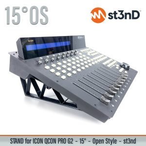 st3nD 3D printed stand for iCON QCon Pro G2, 15 degree, open style (midi device)