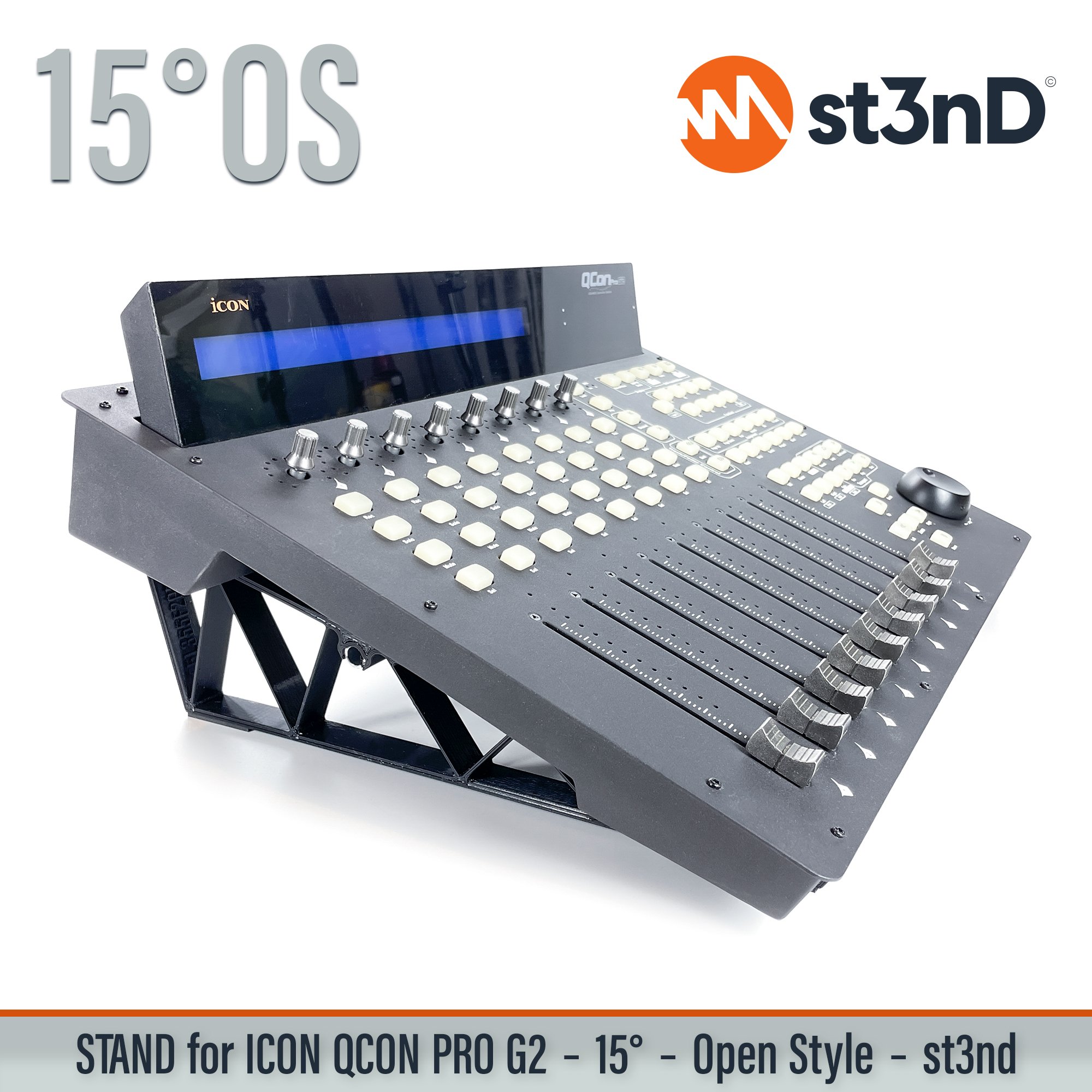 icon midi device platform nano portable st3nD stable stand strong sturdy tilted iCON QCon Pro G2 icon audio
