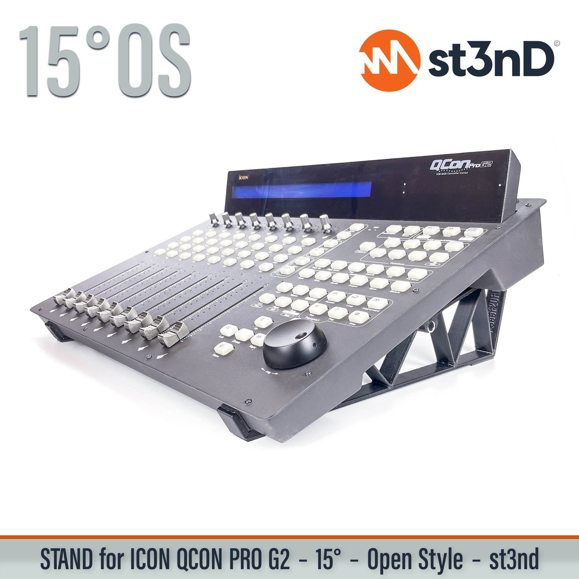 icon midi device platform nano portable st3nD stable stand strong sturdy tilted iCON QCon Pro G2 icon audio