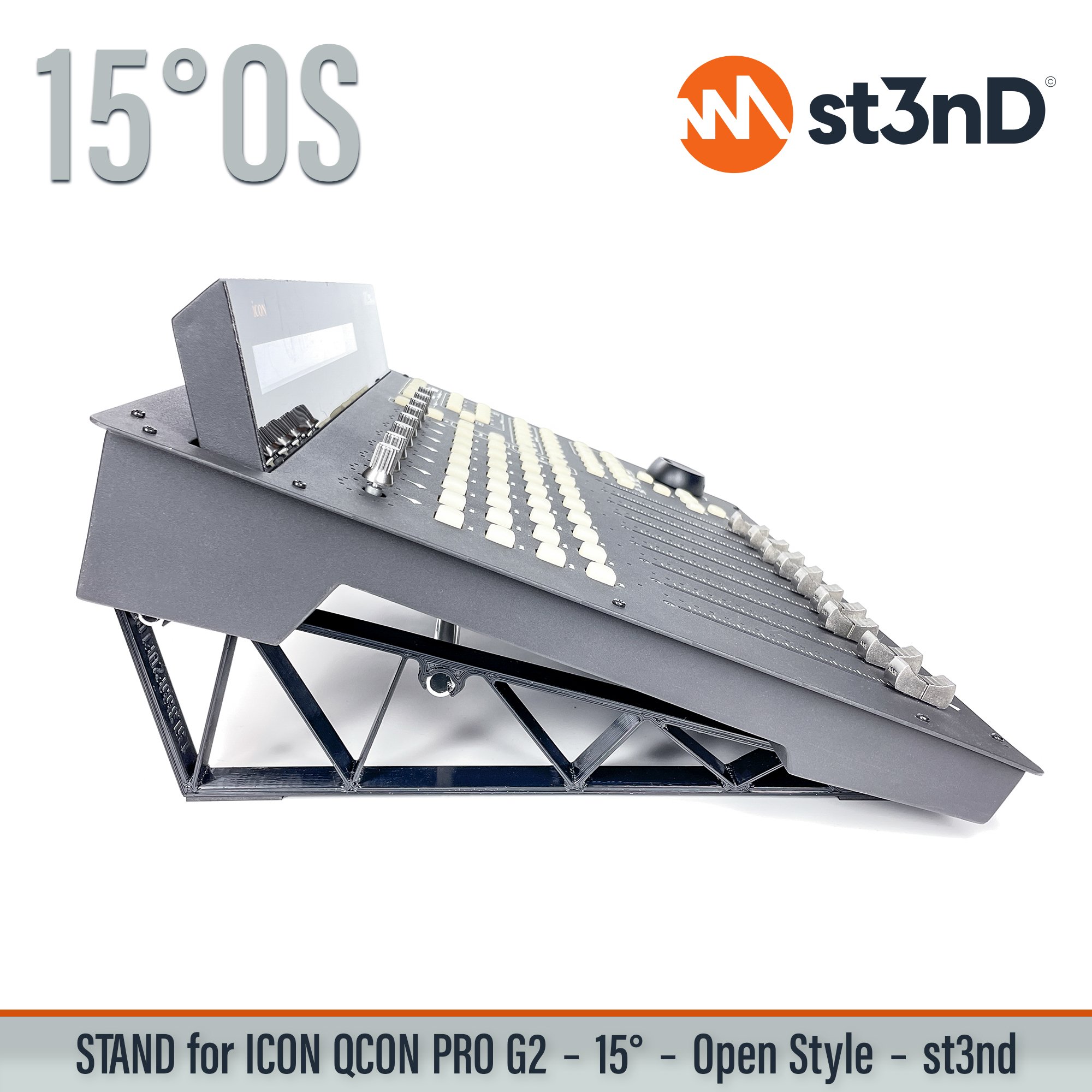 icon midi device platform nano portable st3nD stable stand strong sturdy tilted iCON QCon Pro G2 icon audio