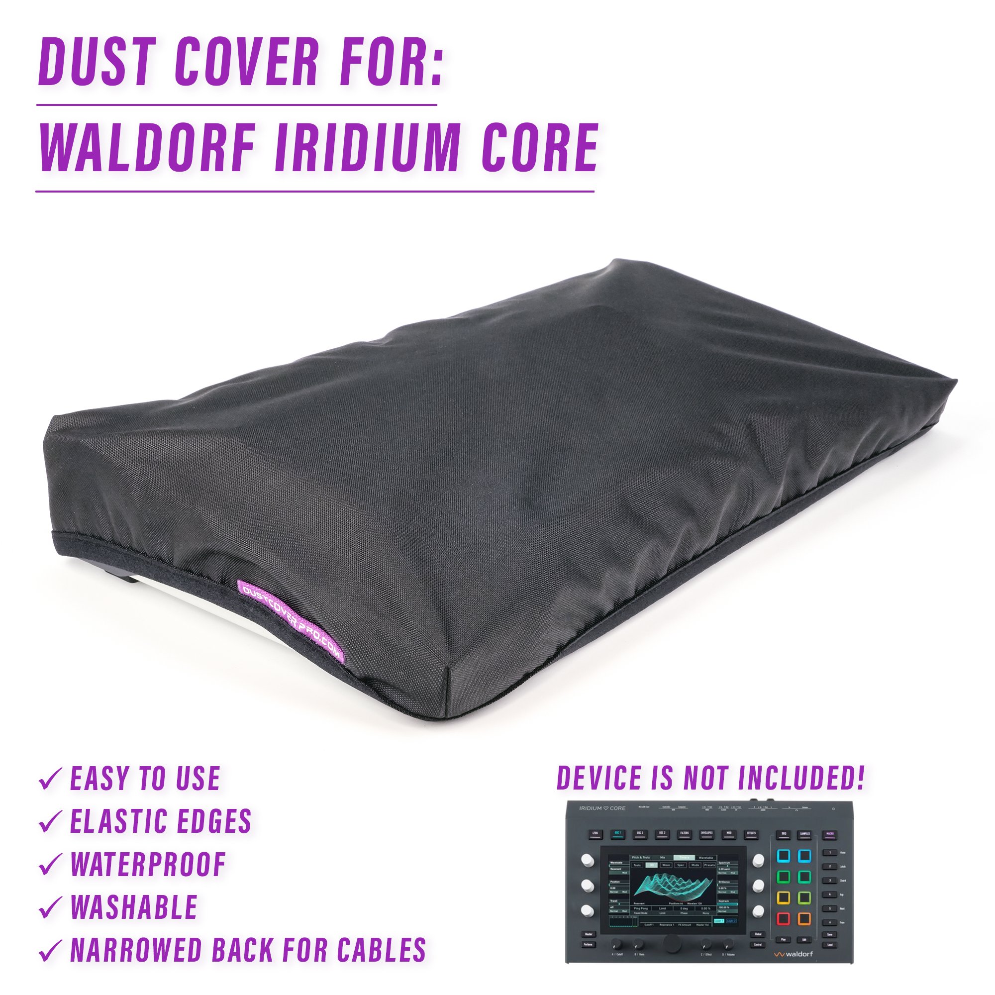 core dust cover dustcover dustcoverpro elastic iridium core synth synth protection waldorf WALDORF Iridium water resistant waterproof Waldorf Iridium Core