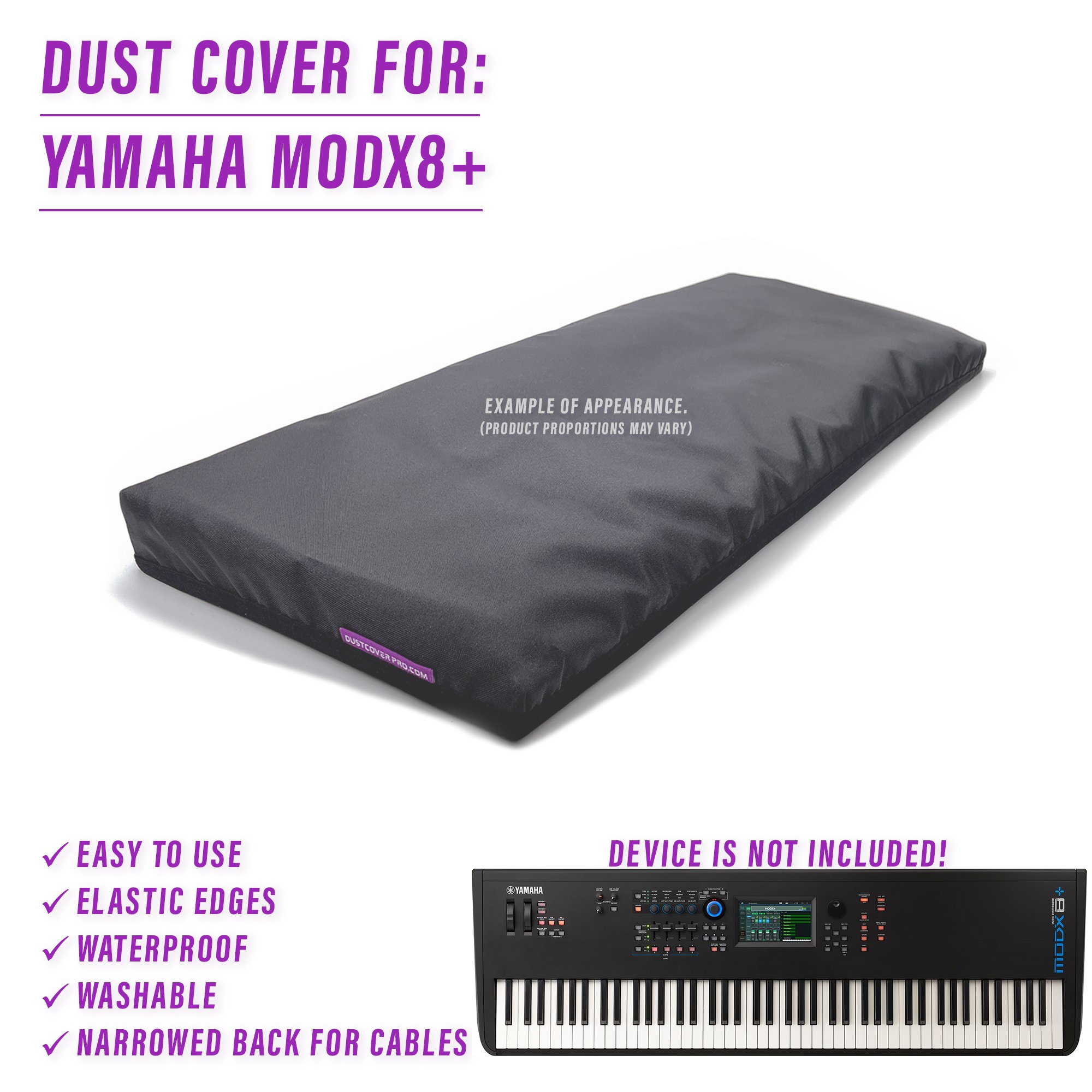 dust cover dustcover dustcoverpro elastic synth protection water resistant waterproof yamaha YAMAHA VINTAGE SYNTH YAMAHA MODX8+