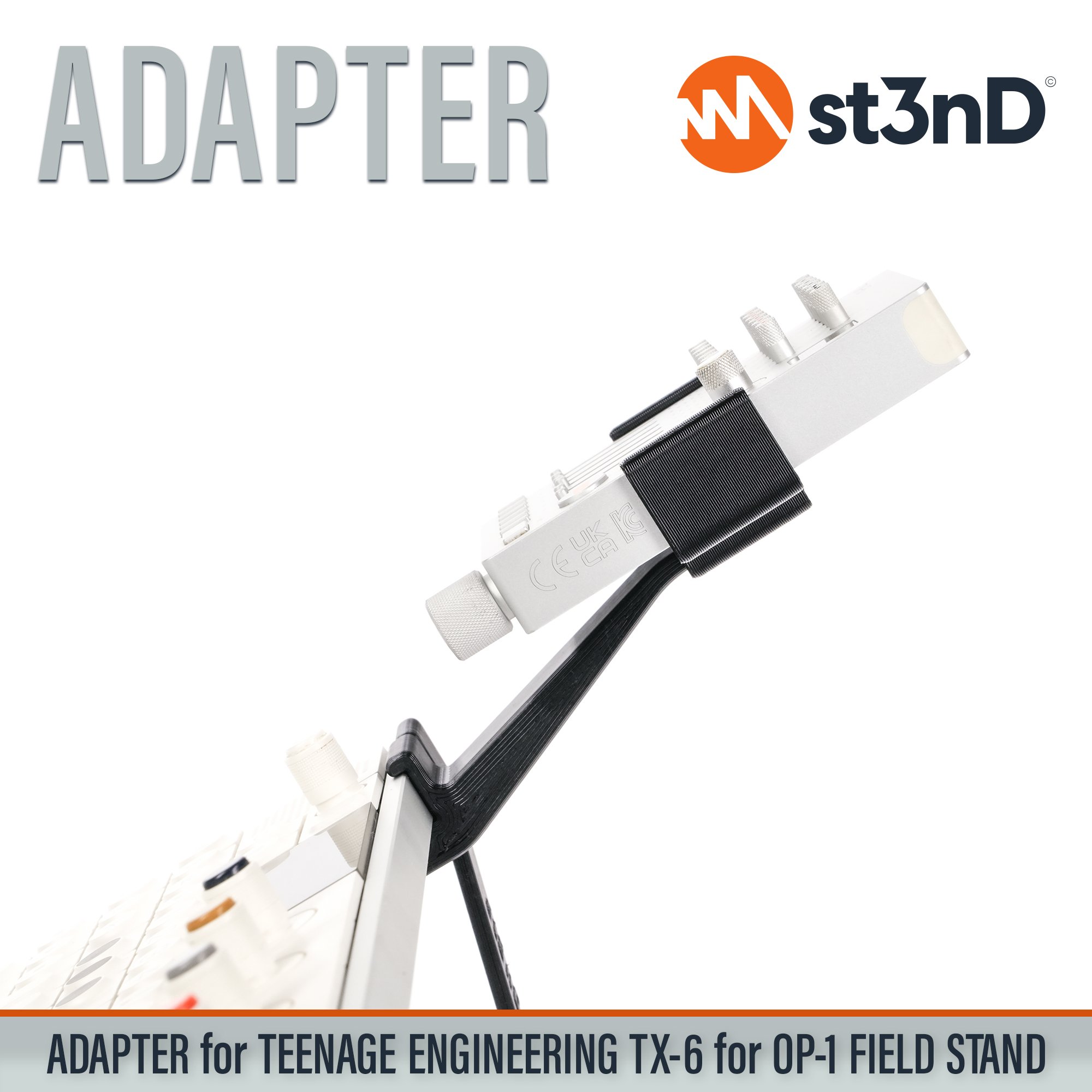 audio interface portable small mixer st3nD stable stand strong sturdy TE TX-6 Teenage Engineering tilted TX-6 mixer OP-1 Field