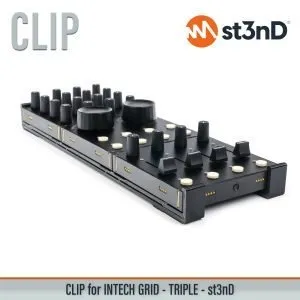 st3nD Clip for Intech Studio Grid, Triple (INTECH GRID)