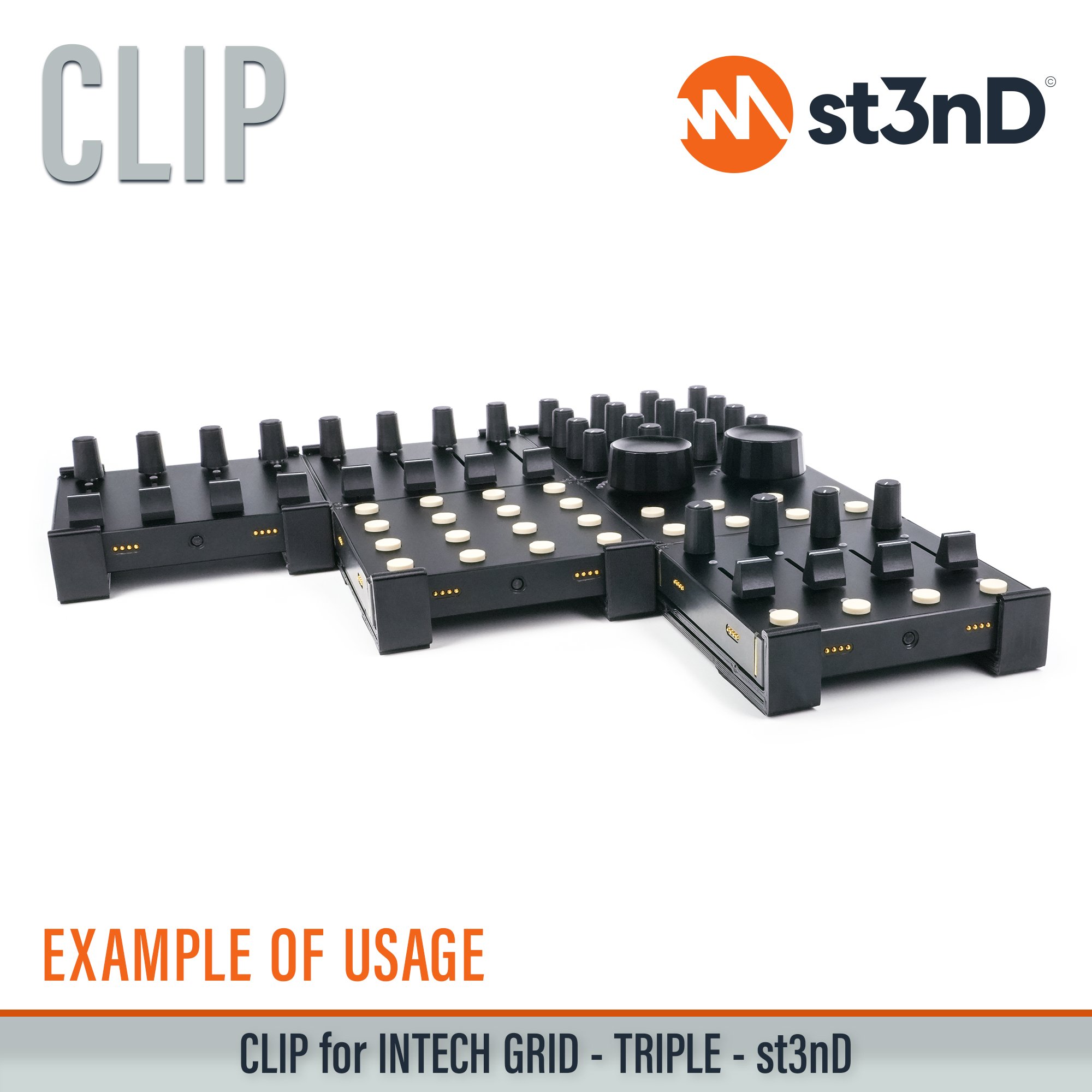 BU18 dj equipment EF44 EN16 INTECH GRID INTECH STUDIO GRID midi controller PBF4 PO16 portable st3nD stable stand strong sturdy synth accessory TEK2 tilted VSN1