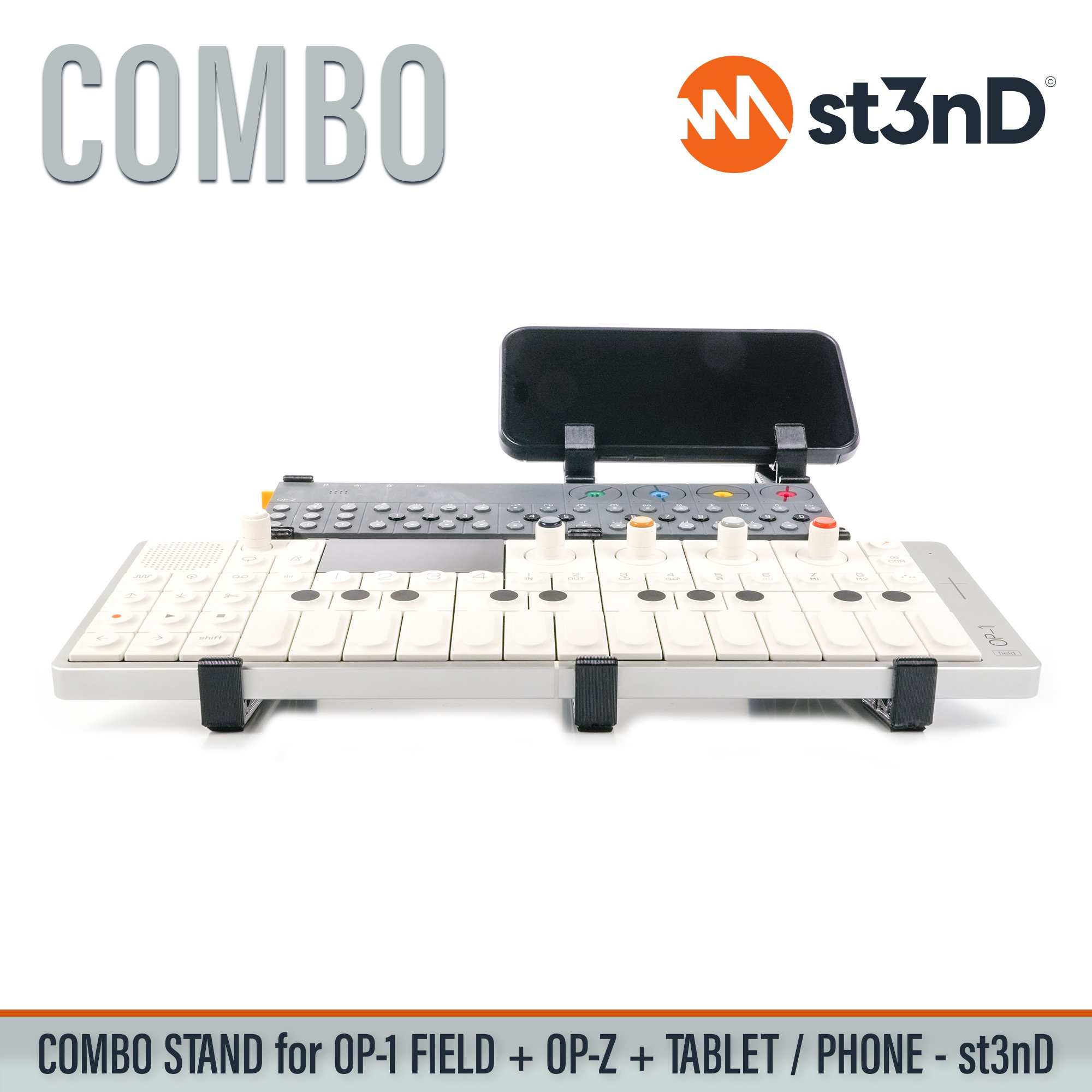 Android Tablet Apple iPad OP-1 Field portable st3nD stable stand strong sturdy TE OP-Z Teenage Engineering tilted Apple iPhone Android Phone