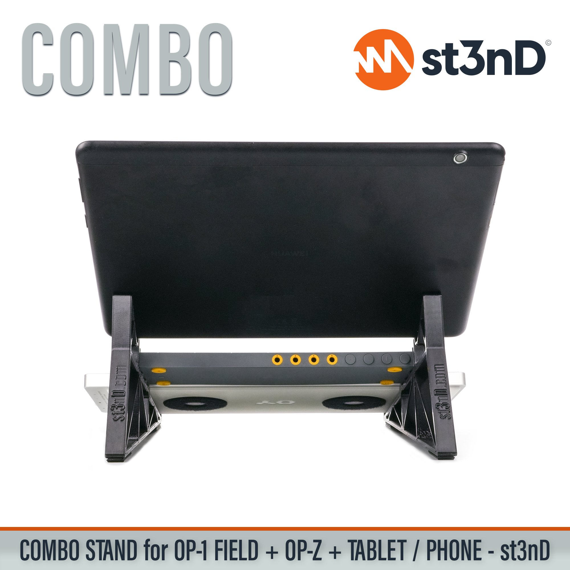 Android Tablet Apple iPad OP-1 Field portable st3nD stable stand strong sturdy TE OP-Z Teenage Engineering tilted Apple iPhone Android Phone