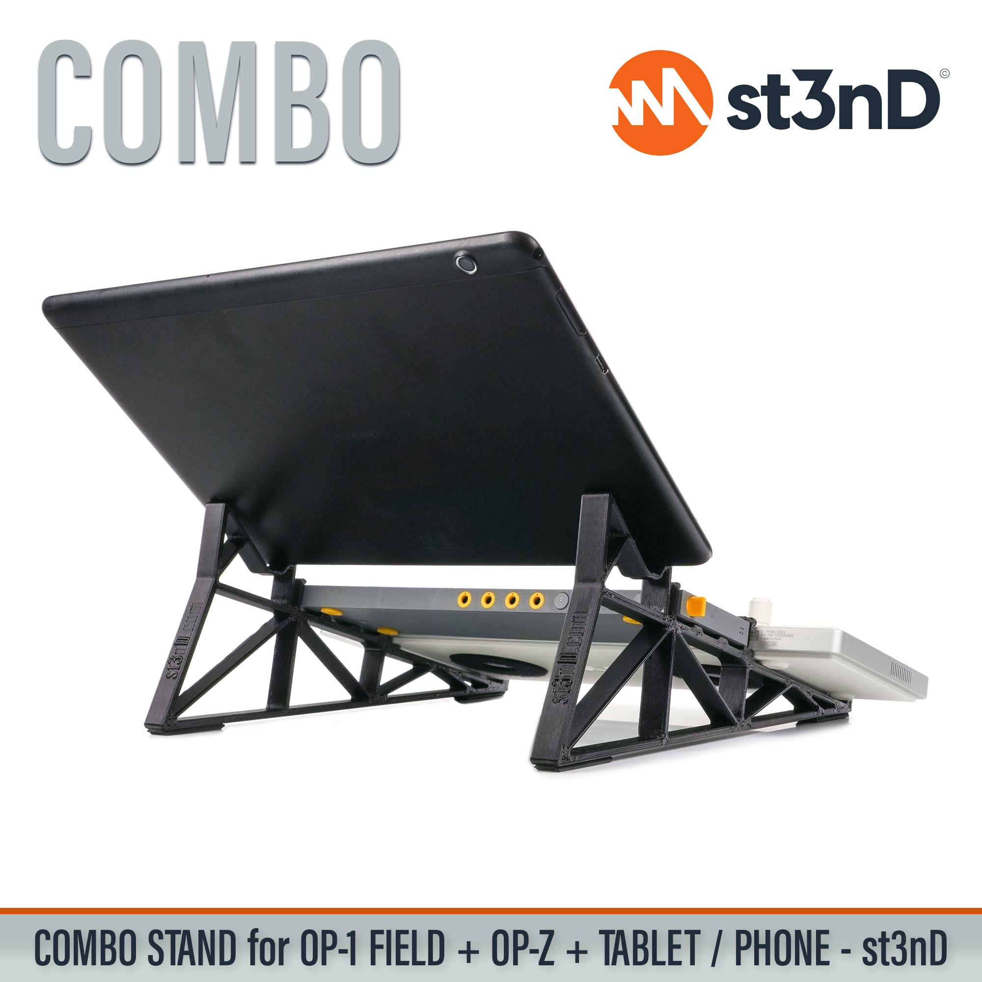 Android Tablet Apple iPad OP-1 Field portable st3nD stable stand strong sturdy TE OP-Z Teenage Engineering tilted Apple iPhone Android Phone