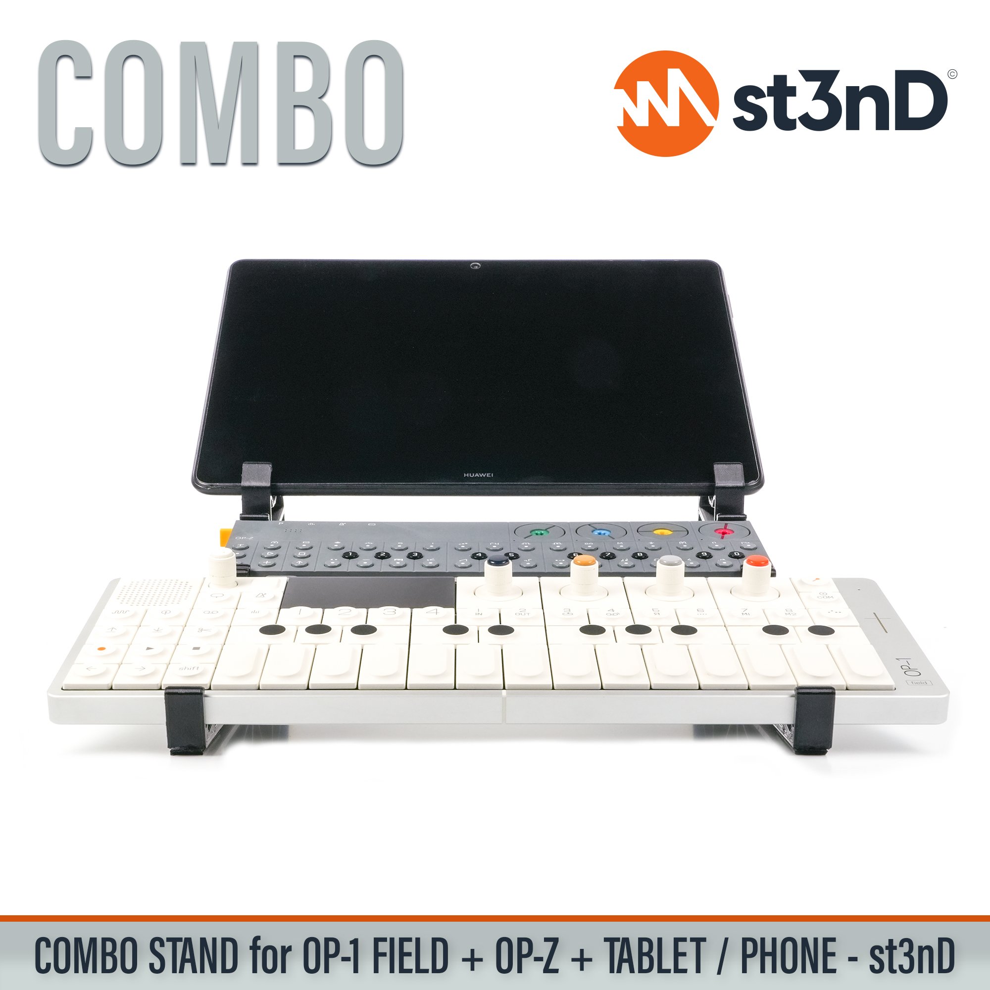 Android Tablet Apple iPad OP-1 Field portable st3nD stable stand strong sturdy TE OP-Z Teenage Engineering tilted Apple iPhone Android Phone
