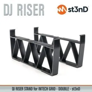 Close-up of the legs of the st3nD dj riser 3D printed stand for Intech Studio Grid, Double