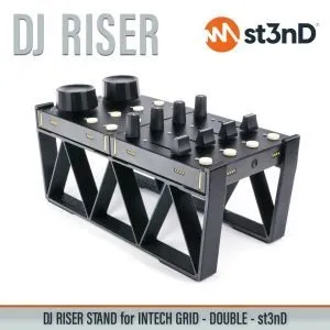st3nD dj riser 3D printed stand for Intech Studio Grid, Double (INTECH GRID)