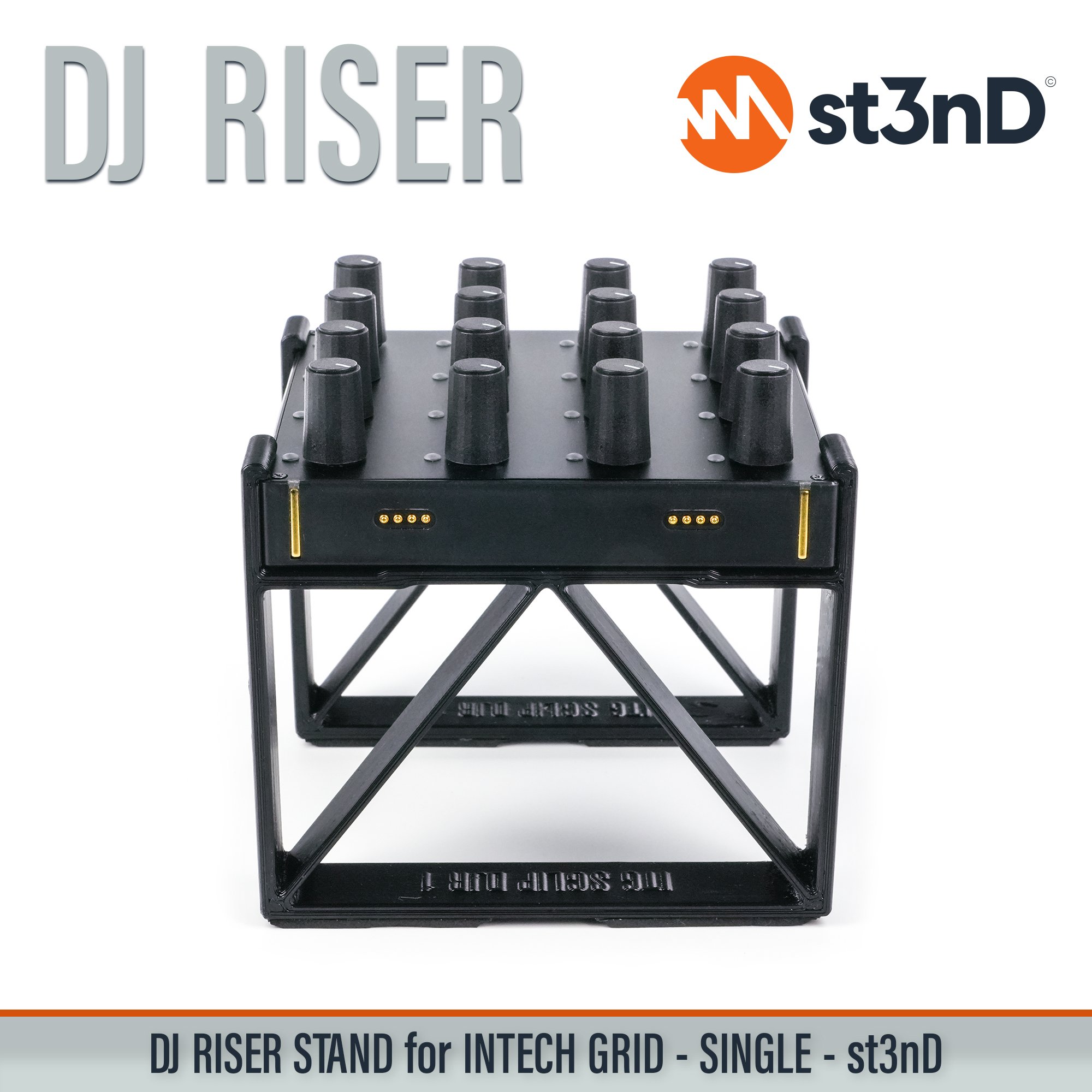 BU18 EF44 EN16 INTECH GRID INTECH STUDIO GRID midi controller PBF4 PO16 portable st3nD stable stand strong sturdy synth accessory TEK2 tilted VSN1 dj equipment