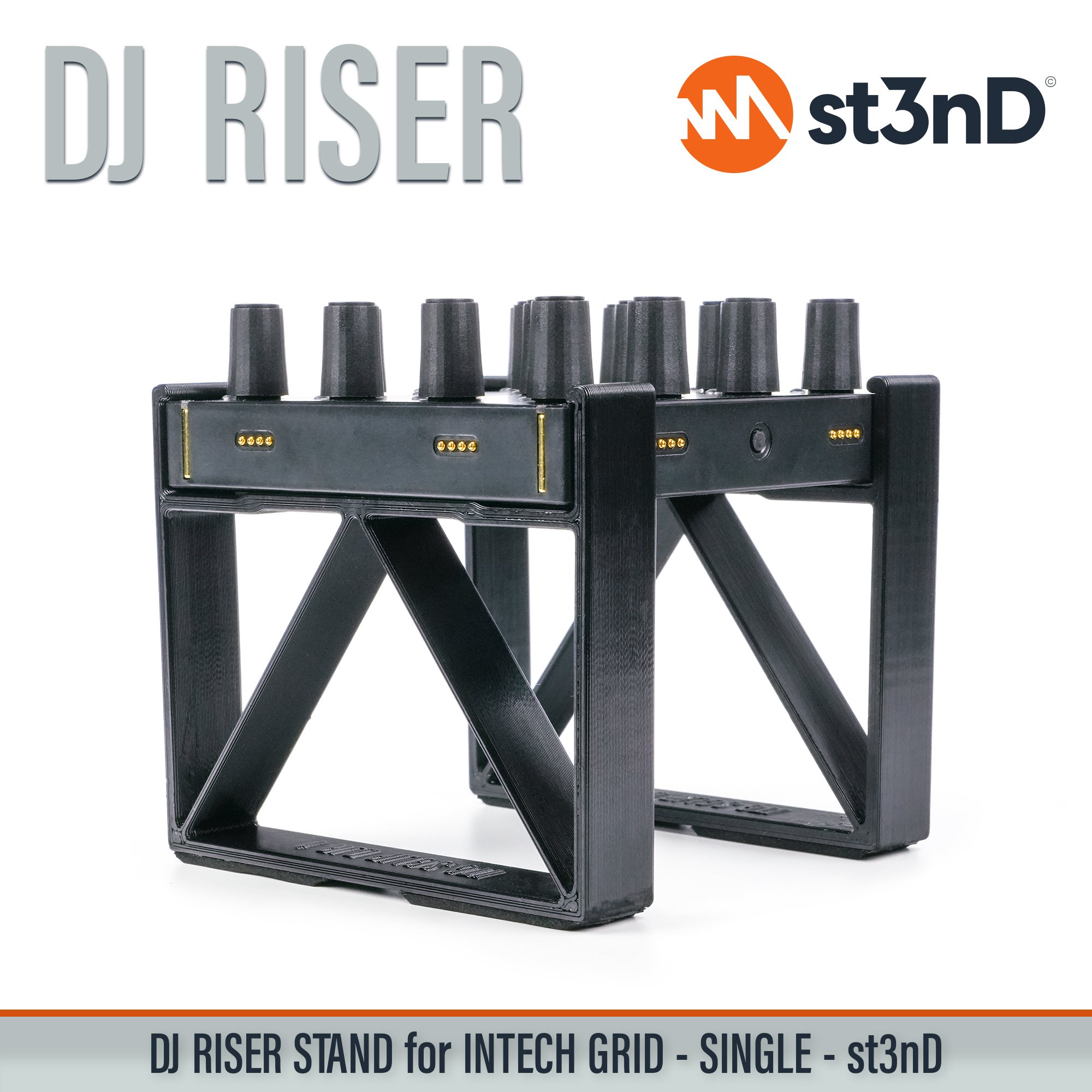 BU18 EF44 EN16 INTECH GRID INTECH STUDIO GRID midi controller PBF4 PO16 portable st3nD stable stand strong sturdy synth accessory TEK2 tilted VSN1 dj equipment