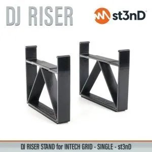 Close-up of the legs of the st3nD dj riser 3D printed stand for Intech Studio Grid, Single