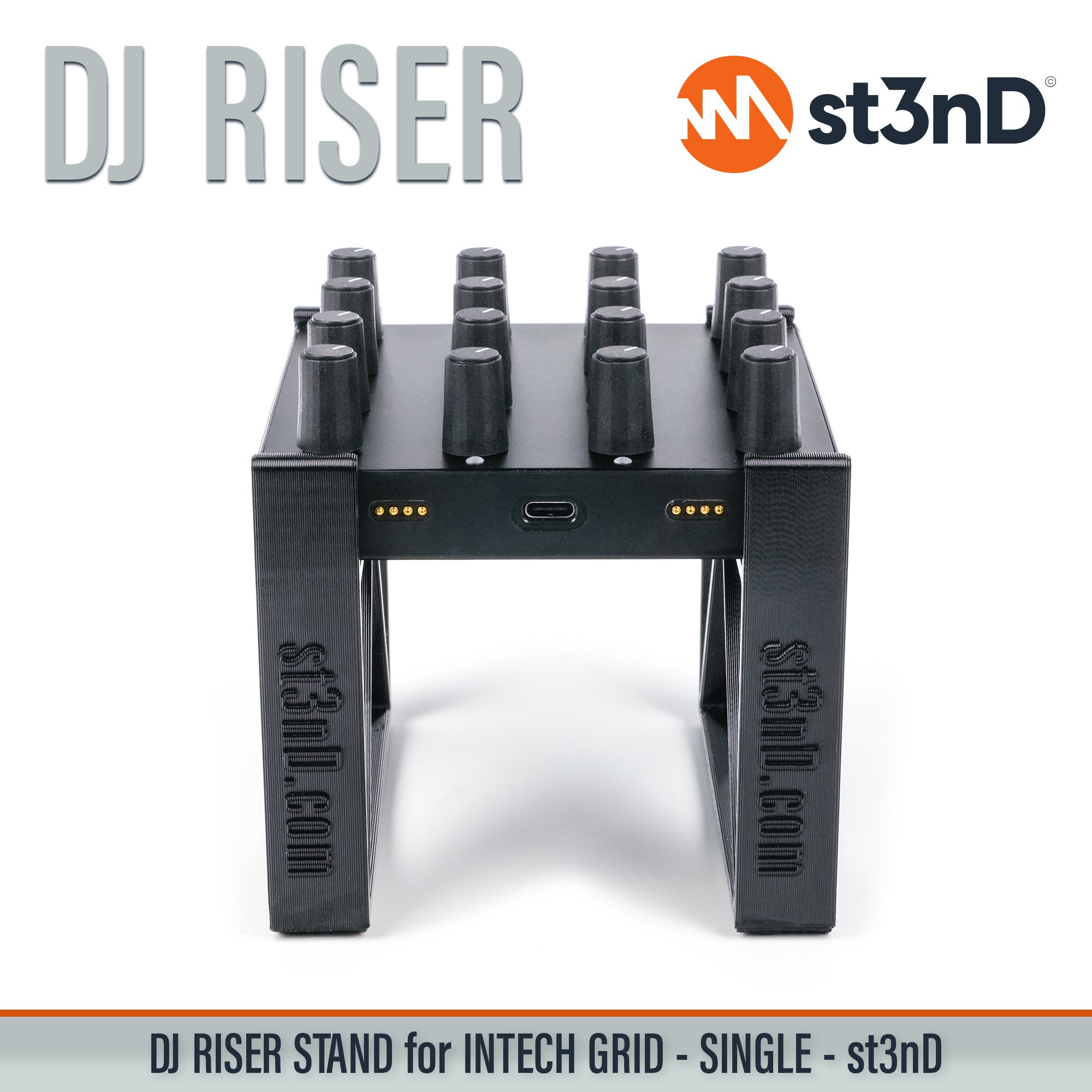 BU18 EF44 EN16 INTECH GRID INTECH STUDIO GRID midi controller PBF4 PO16 portable st3nD stable stand strong sturdy synth accessory TEK2 tilted VSN1 dj equipment