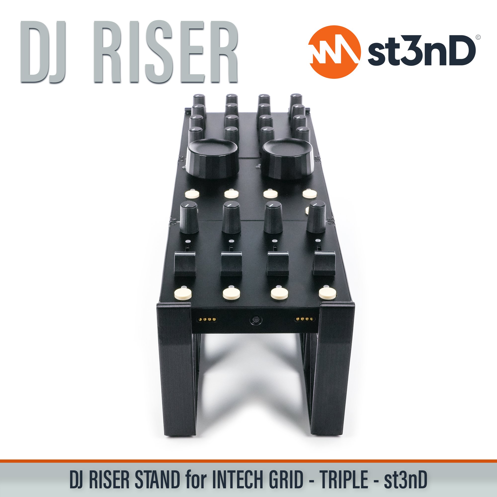 BU18 dj equipment EF44 EN16 INTECH GRID INTECH STUDIO GRID midi controller PBF4 PO16 portable st3nD stable stand strong sturdy synth accessory TEK2 tilted VSN1