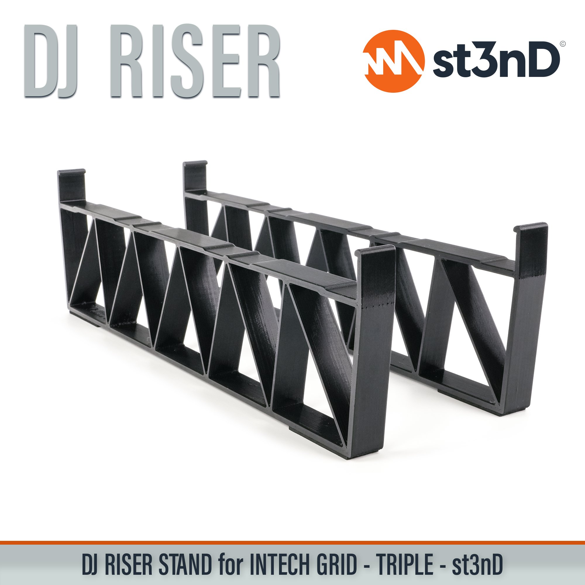BU18 dj equipment EF44 EN16 INTECH GRID INTECH STUDIO GRID midi controller PBF4 PO16 portable st3nD stable stand strong sturdy synth accessory TEK2 tilted VSN1