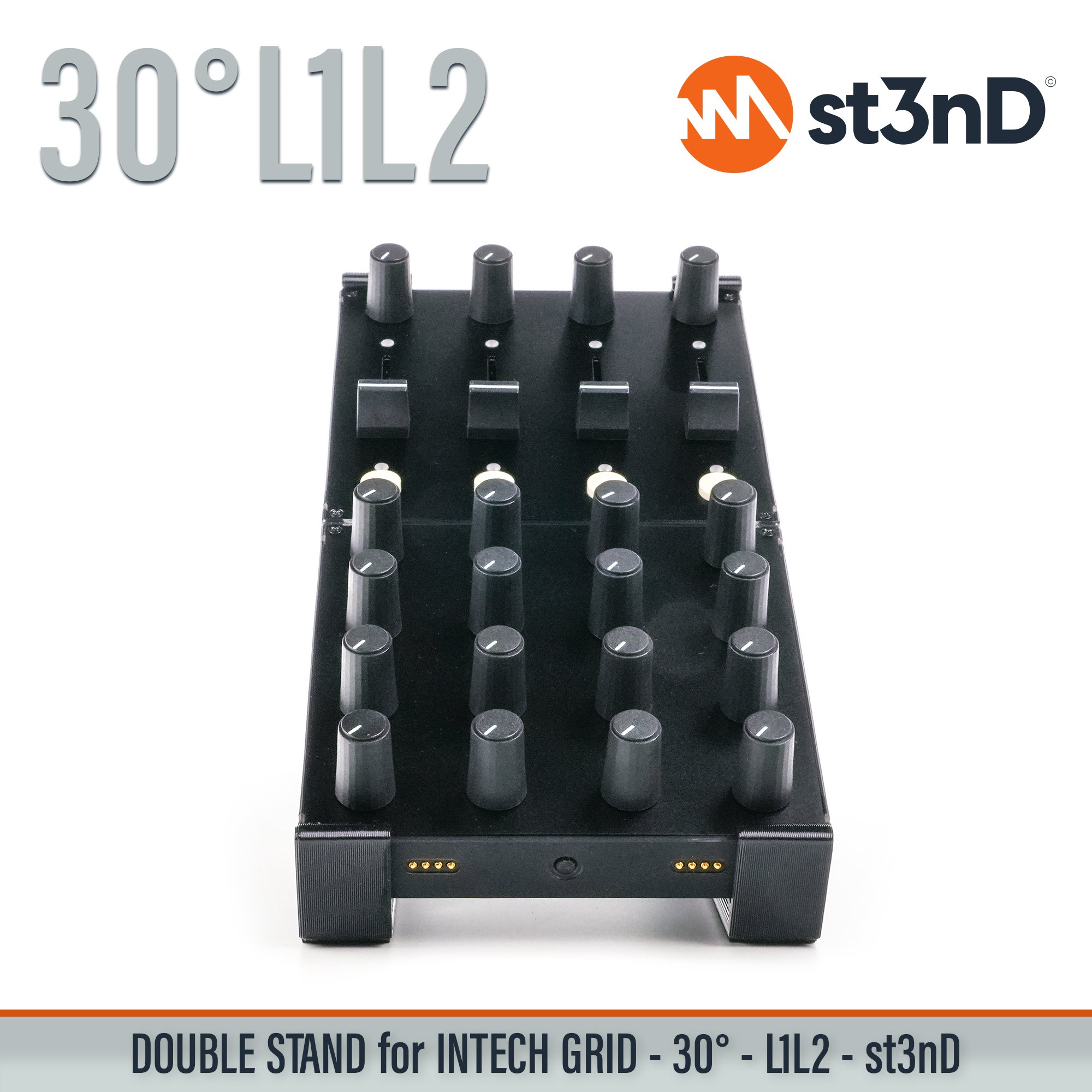 BU18 EF44 EN16 INTECH GRID INTECH STUDIO GRID midi controller PBF4 PO16 portable st3nD stable stand strong sturdy synth accessory TEK2 tilted VSN1