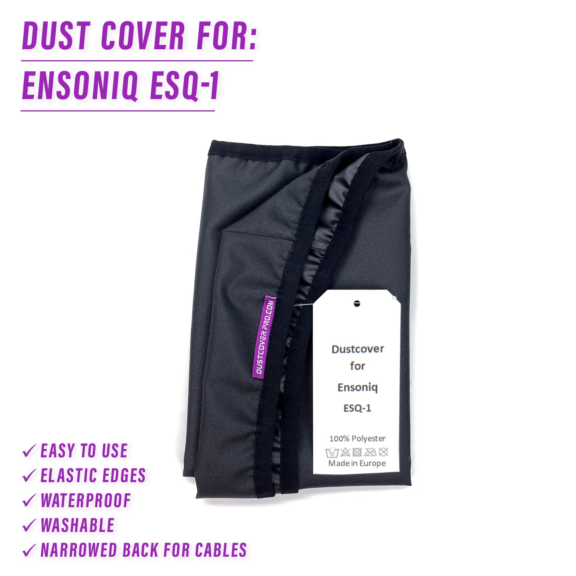 dust cover dustcover dustcoverpro elastic synth synth protection water resistant waterproof Ensoniq ESQ-1 Ensoniq ESQ-1