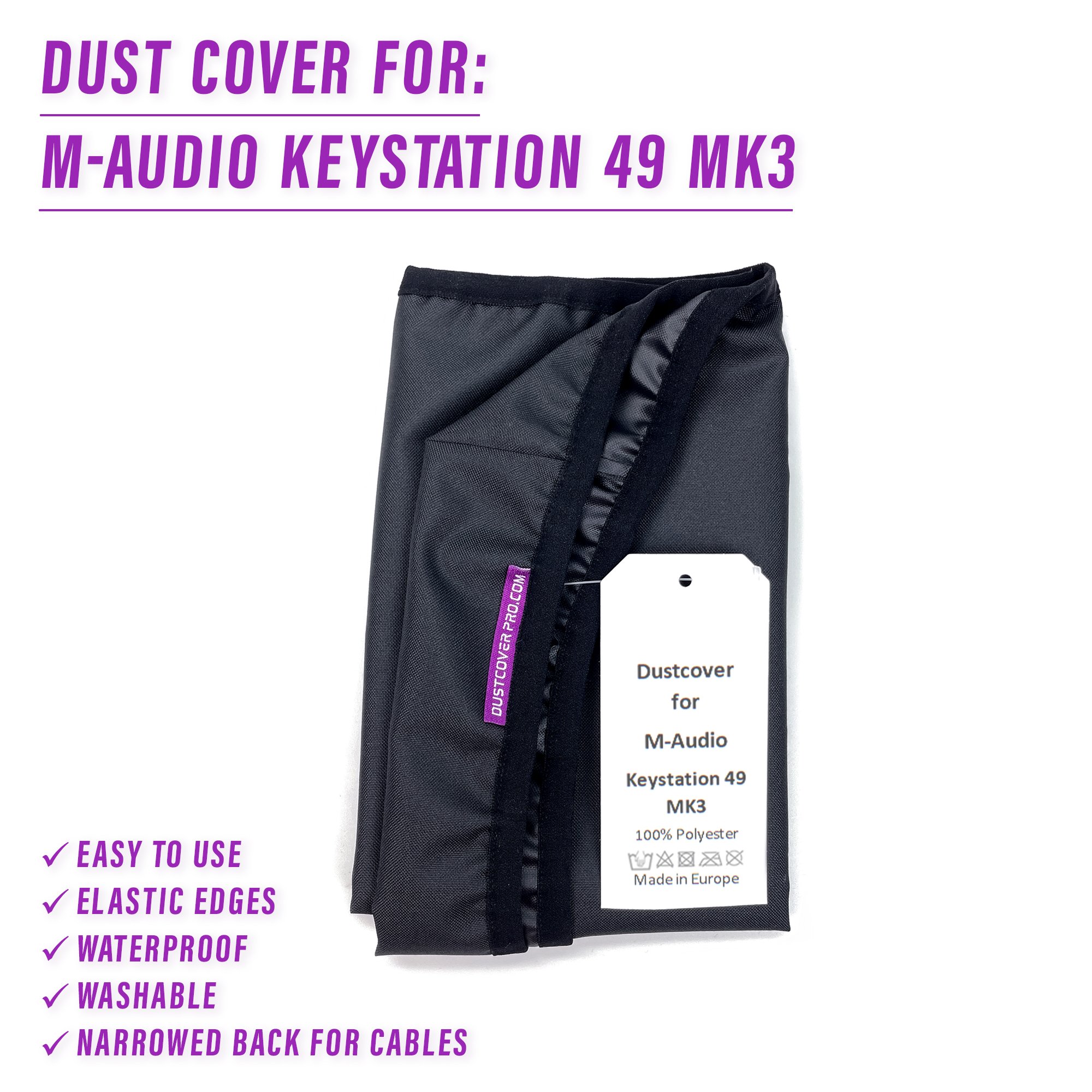 dust cover dustcover dustcoverpro elastic M AUDIO synth synth protection water resistant waterproof M-AUDIO KEYSTATION 49 M-AUDIO KEYSTATION 49 MK3