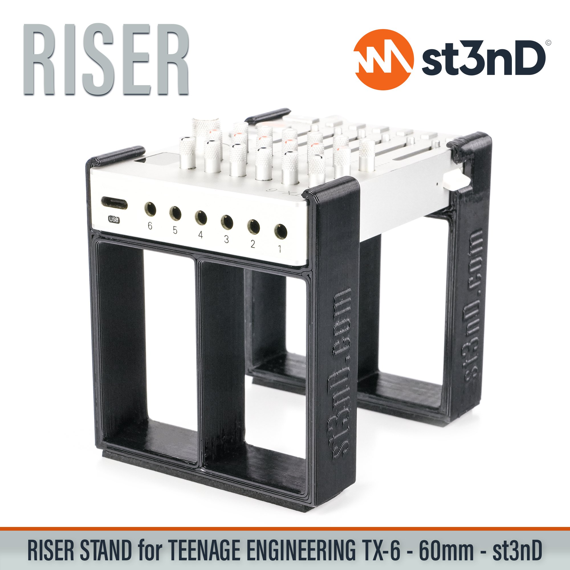 portable st3nD stable stand strong sturdy Teenage Engineering tilted Teenage Engineering TX-6 small mixer TX-6 mixer audio interface