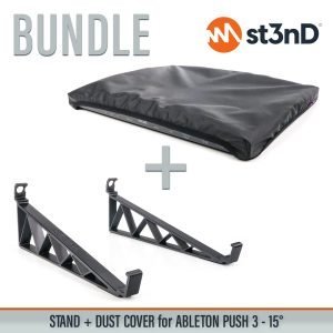 st3nD 3D printed stand + Dust Cover for Ableton Push 3, 15 degree (Bundle Offer)