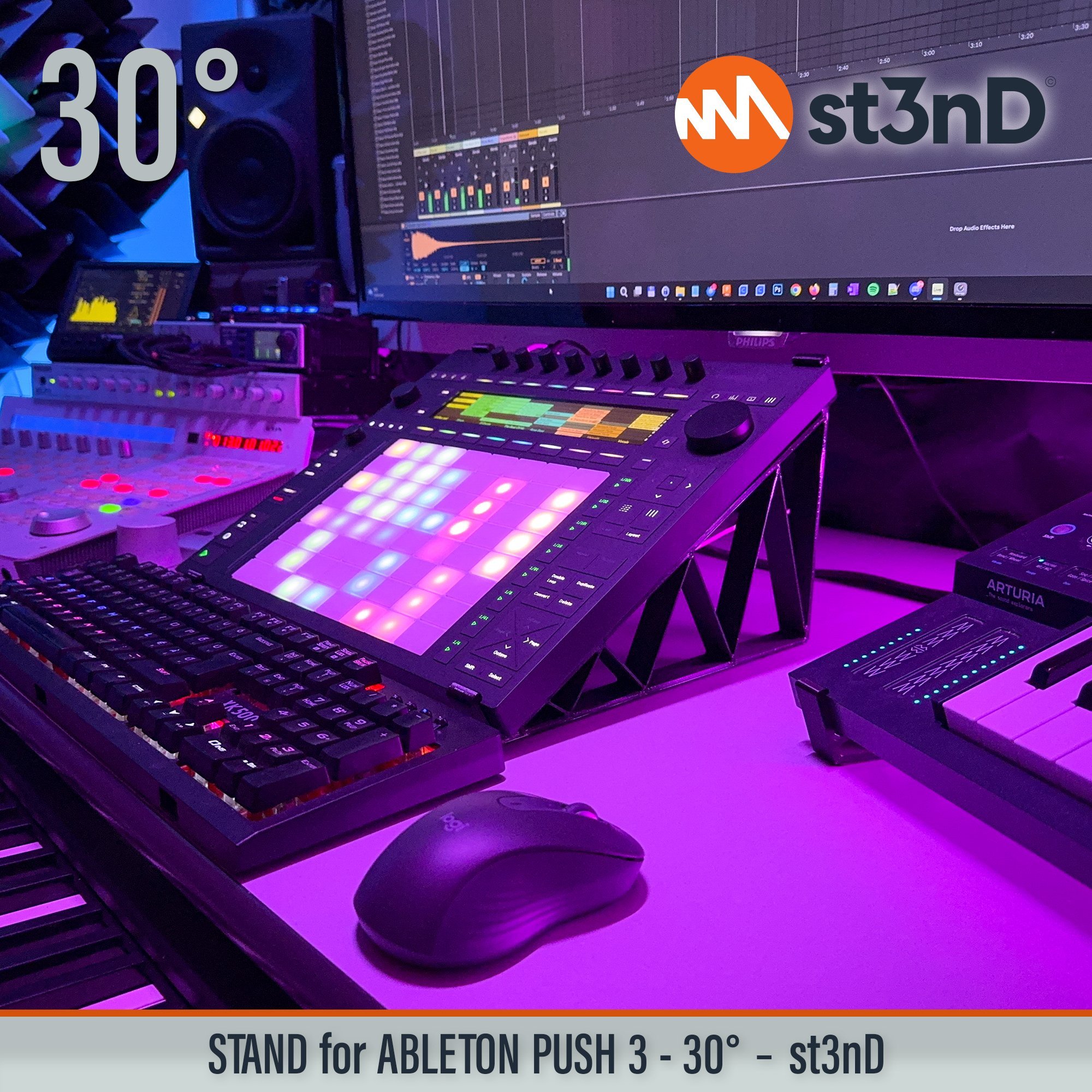 ABLETON PUSH 3 / PUSH 3 Standalone STAND 30° – Shipping Worldwide