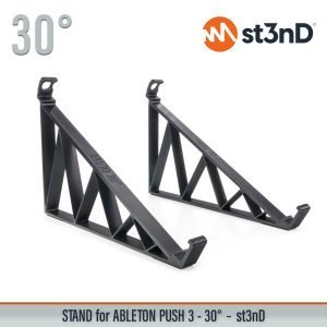 Close-up of the legs of the st3nD 3D printed stand for Ableton Push 3 / Push 3 Standalone, 30 degree