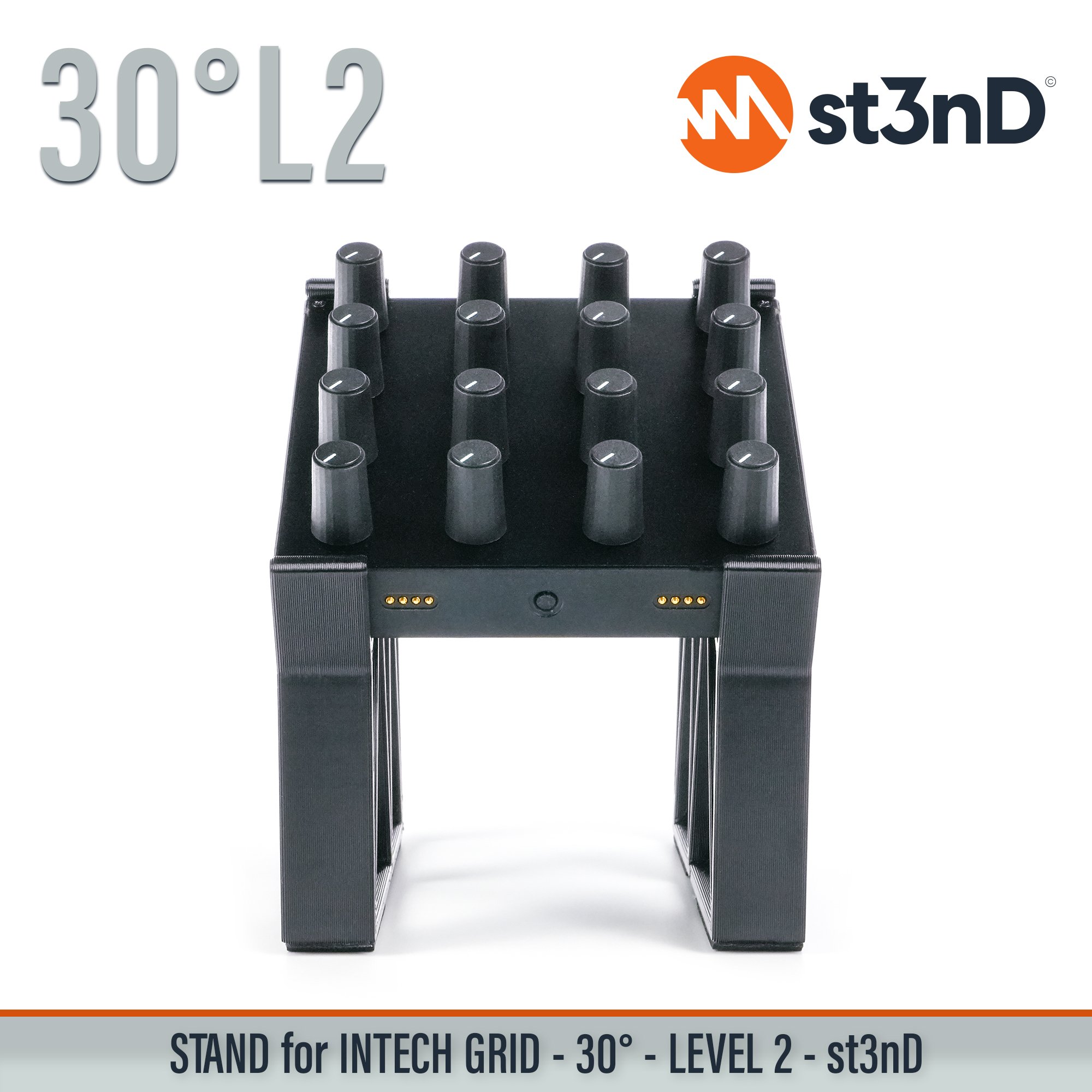 BU18 EF44 EN16 INTECH GRID INTECH STUDIO GRID midi controller PBF4 PO16 portable st3nD stable stand strong sturdy synth accessory TEK2 tilted VSN1
