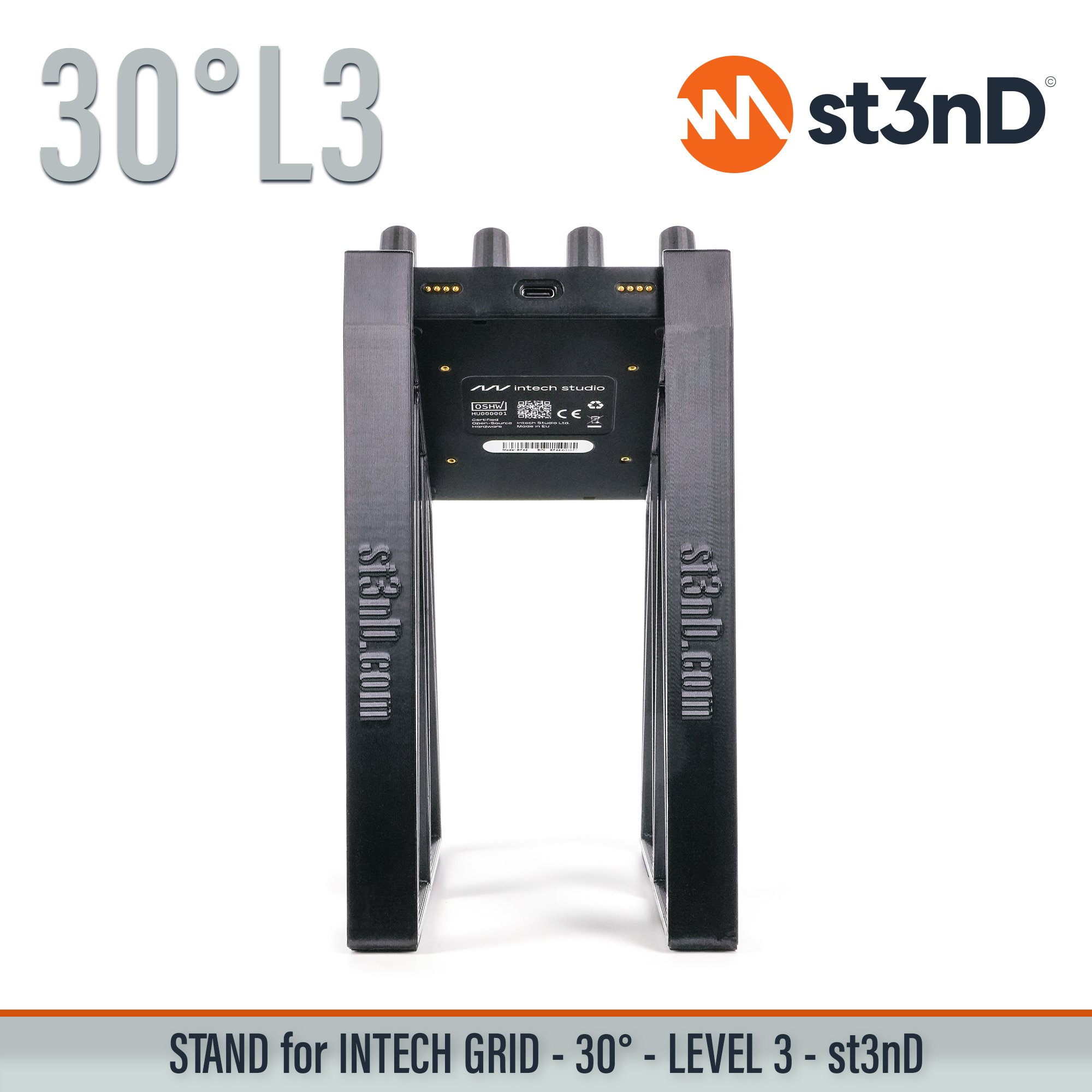 BU18 EF44 EN16 INTECH GRID INTECH STUDIO GRID midi controller PBF4 PO16 portable st3nD stable stand strong sturdy synth accessory TEK2 tilted VSN1