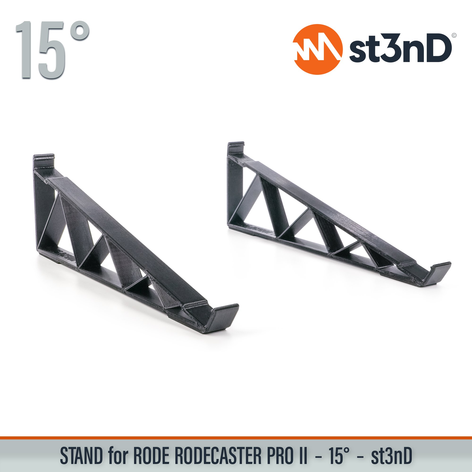 portable Push 3 st3nD stable stand strong sturdy synth accessory tilted RODE RODECASTER PRO II RODE RODECASTER PRO 2 podcast mixer rodecaster mixer