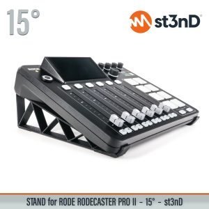 st3nD 3D printed stand for Rode Rodecaster PRO II, 15 degree (podcast mixer)