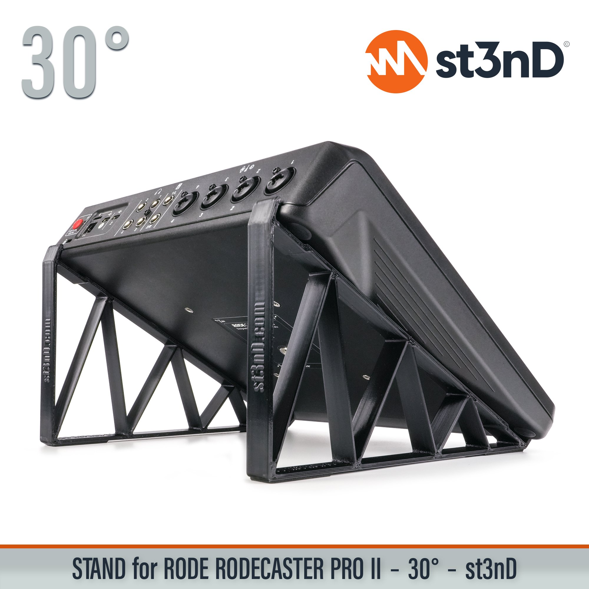 podcast mixer portable RODE RODE RODECASTER PRO II rodecaster mixer Rodecaster Pro 2 st3nD stable stand strong sturdy synth accessory tilted