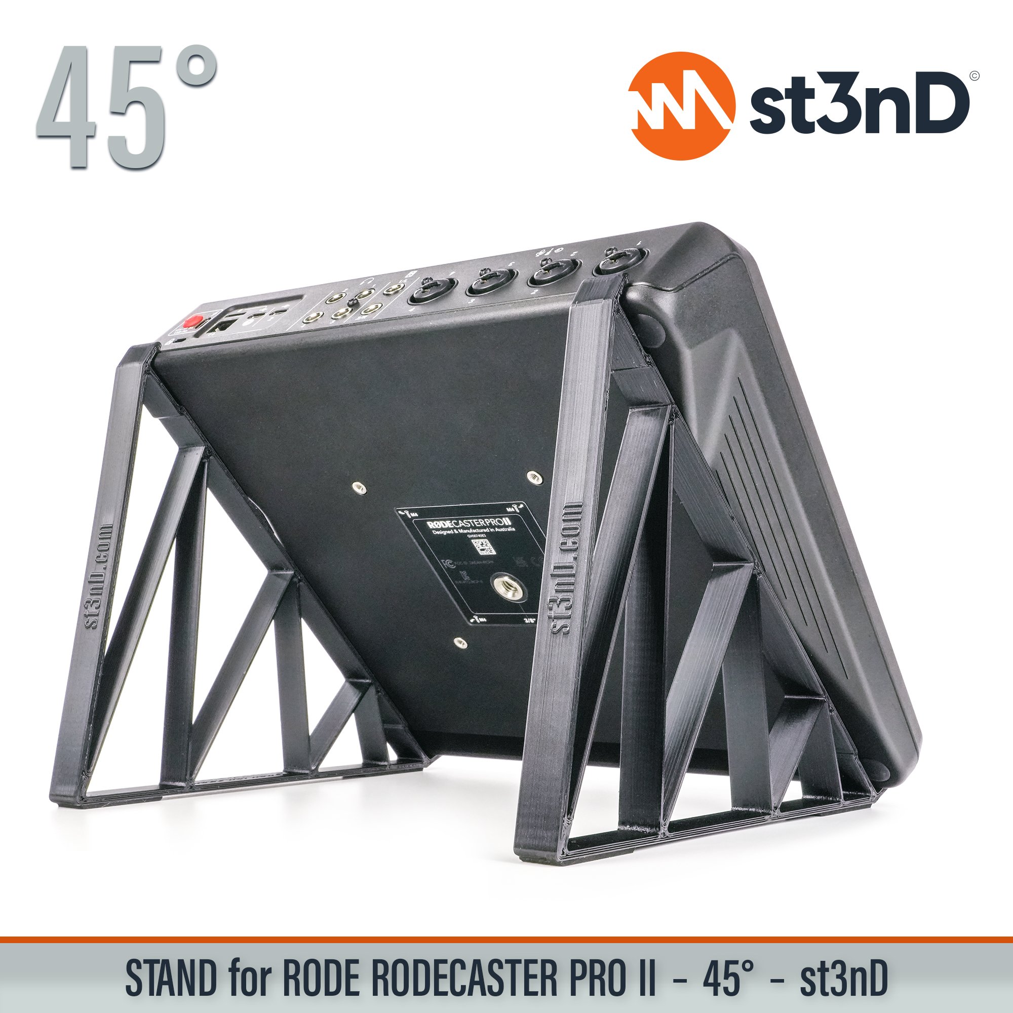 podcast mixer portable RODE RODE RODECASTER PRO II rodecaster mixer Rodecaster Pro 2 st3nD stable stand strong sturdy synth accessory tilted