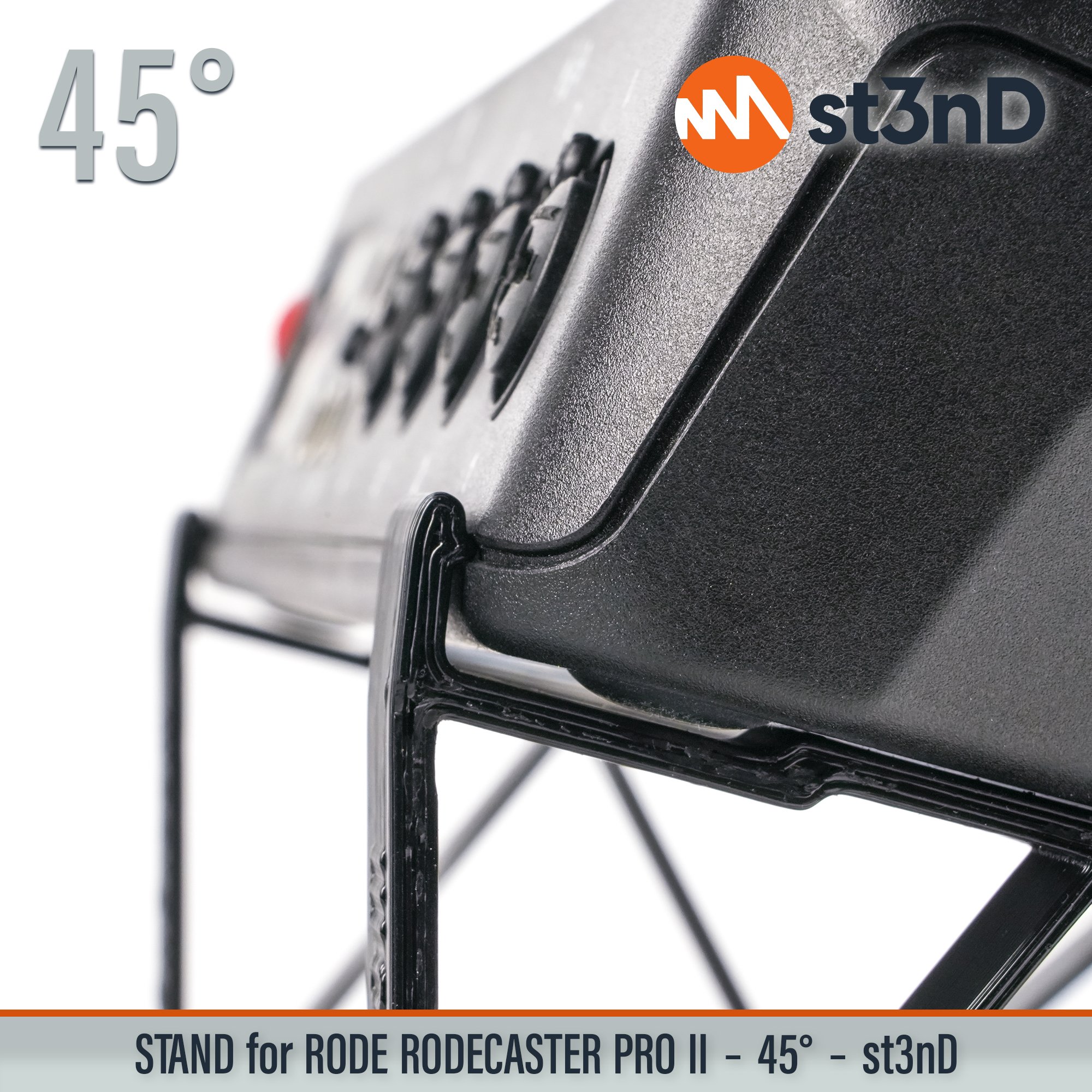 podcast mixer portable RODE RODE RODECASTER PRO II rodecaster mixer Rodecaster Pro 2 st3nD stable stand strong sturdy synth accessory tilted