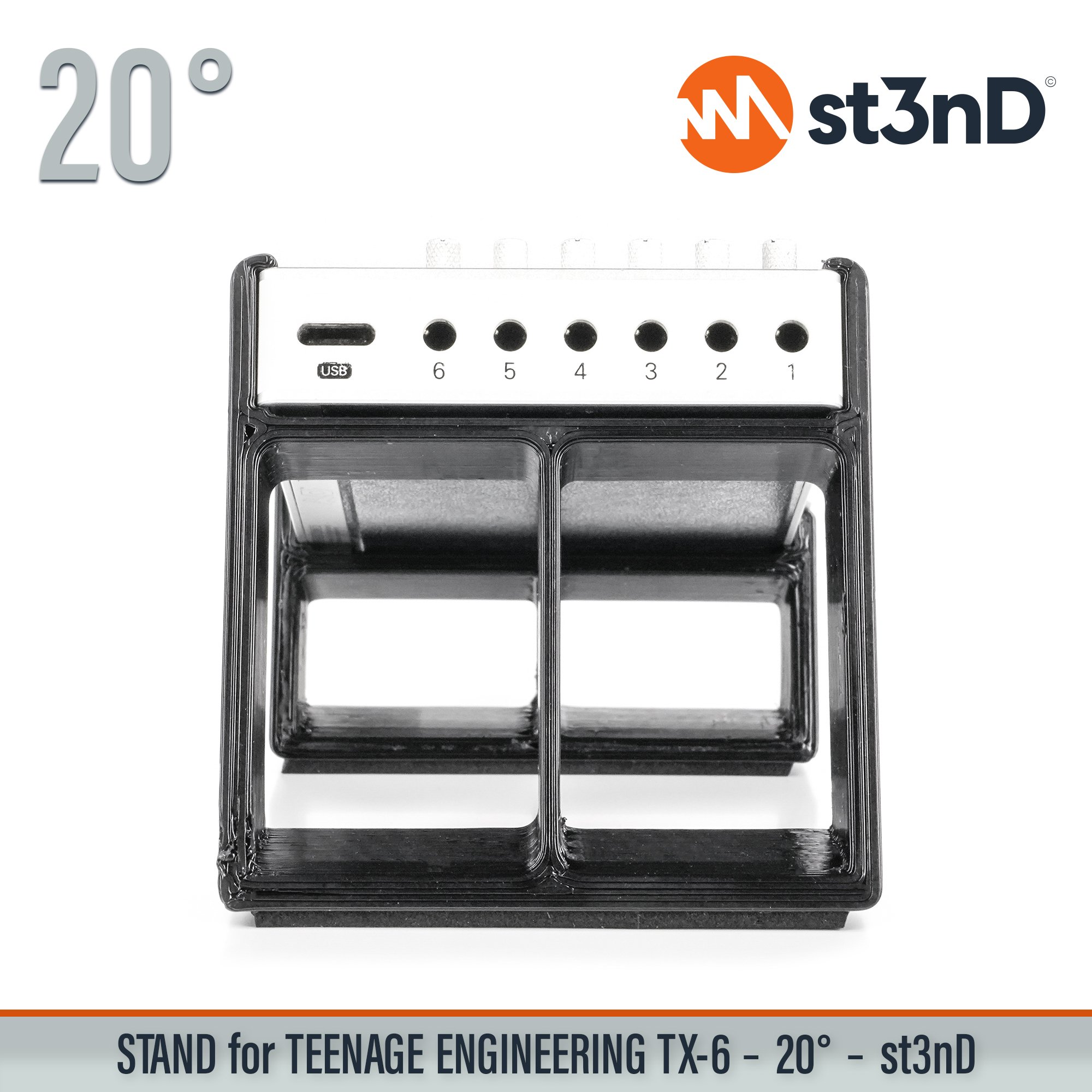 portable st3nD stable stand strong sturdy Teenage Engineering tilted Teenage Engineering TX-6 small mixer TX-6 mixer audio interface