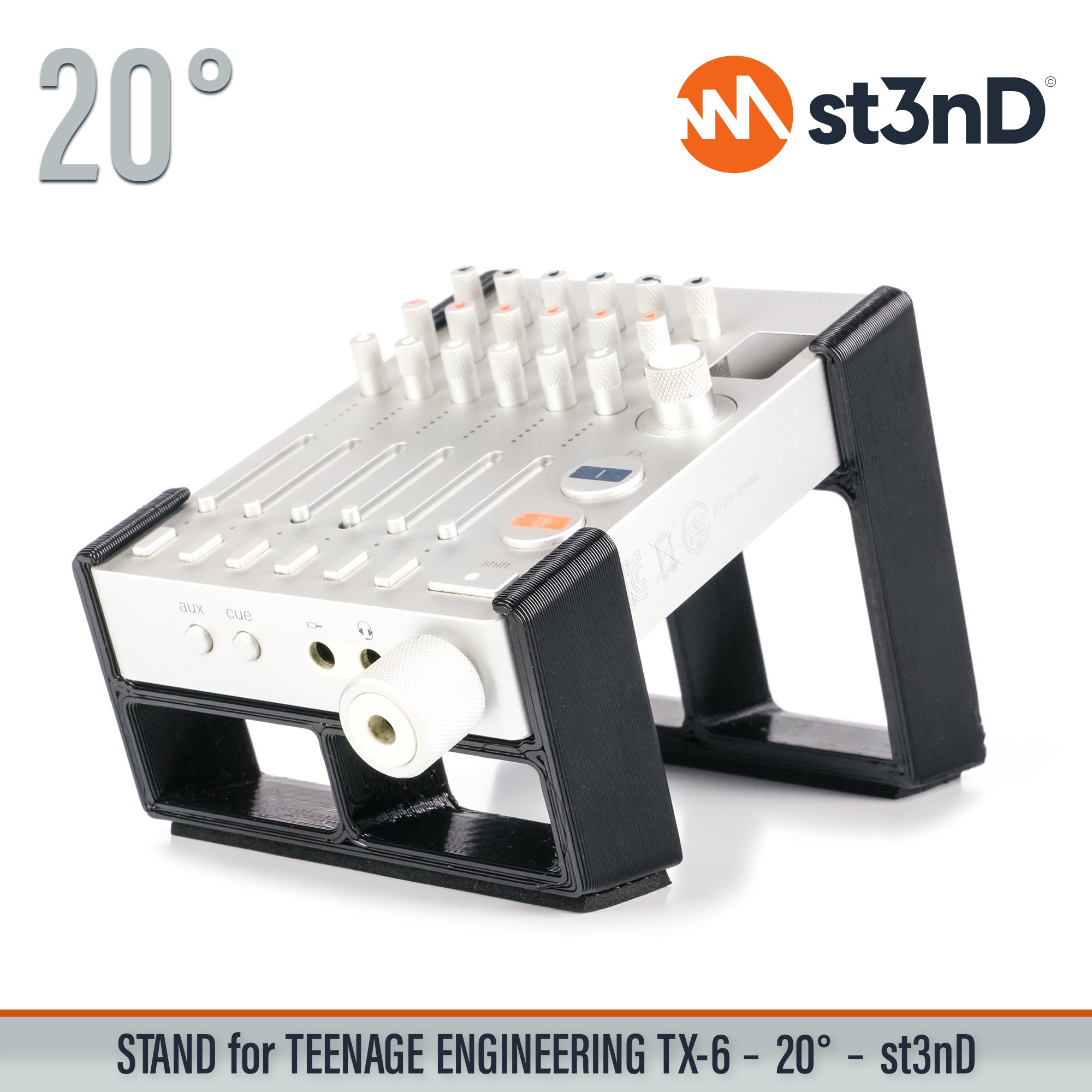 portable st3nD stable stand strong sturdy Teenage Engineering tilted Teenage Engineering TX-6 small mixer TX-6 mixer audio interface