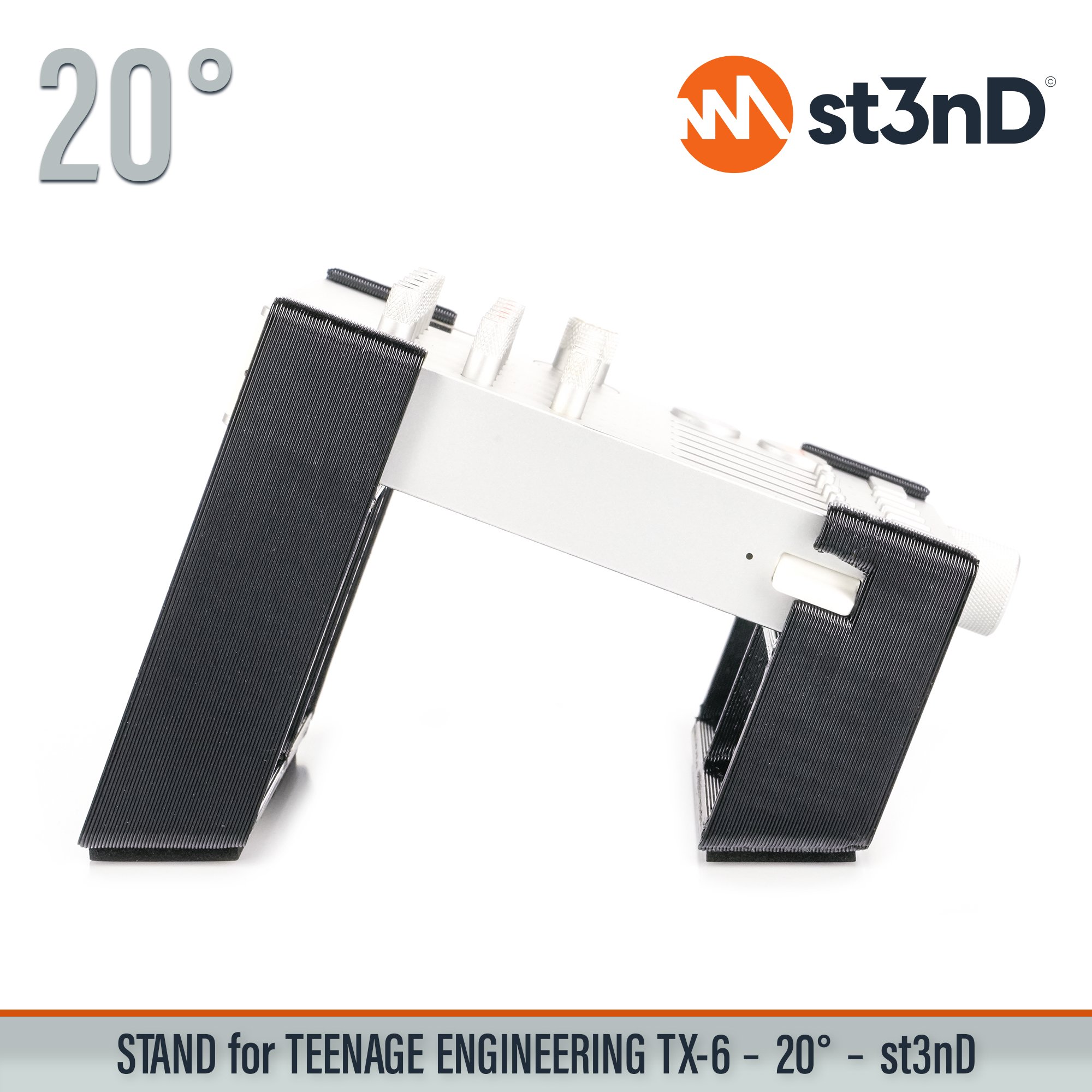 portable st3nD stable stand strong sturdy Teenage Engineering tilted Teenage Engineering TX-6 small mixer TX-6 mixer audio interface