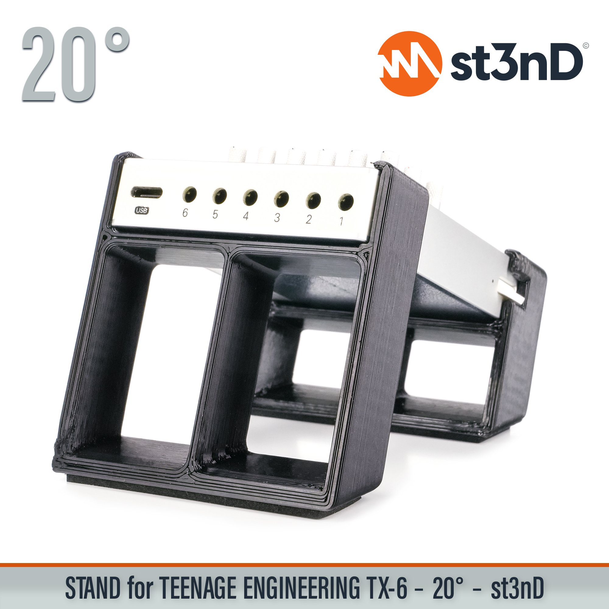 portable st3nD stable stand strong sturdy Teenage Engineering tilted Teenage Engineering TX-6 small mixer TX-6 mixer audio interface