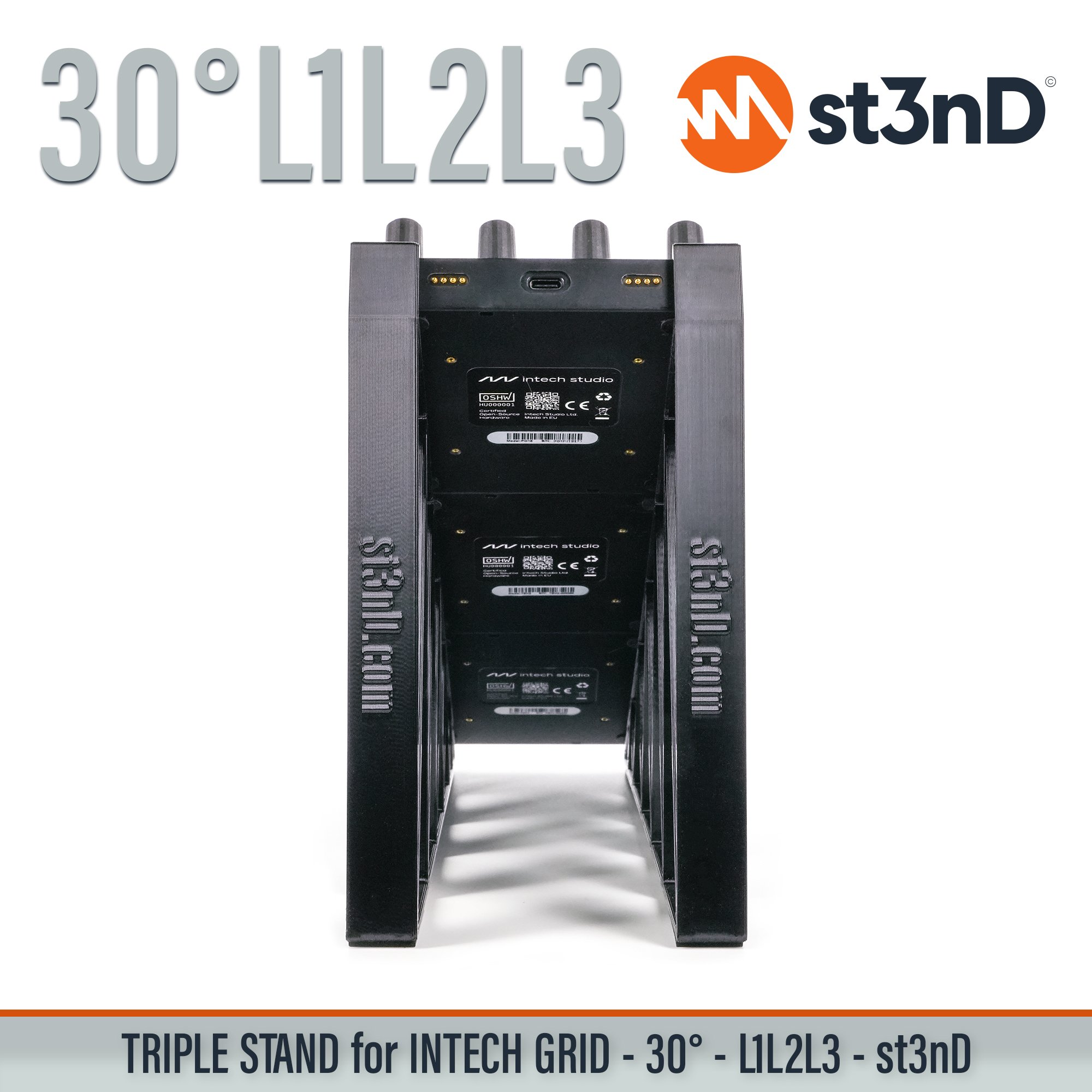 BU18 EF44 EN16 INTECH GRID INTECH STUDIO GRID midi controller PBF4 PO16 portable st3nD stable stand strong sturdy synth accessory TEK2 tilted VSN1