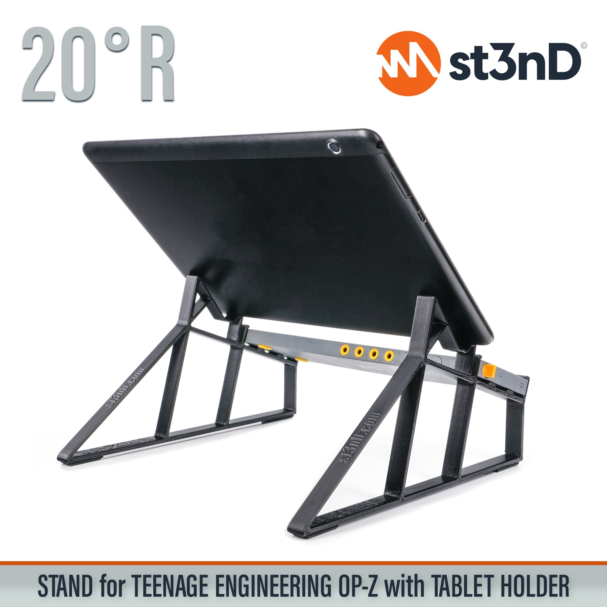OP-Z portable st3nD stable stand strong sturdy TE OP-Z Teenage Engineering tilted tablet holder tablet stand