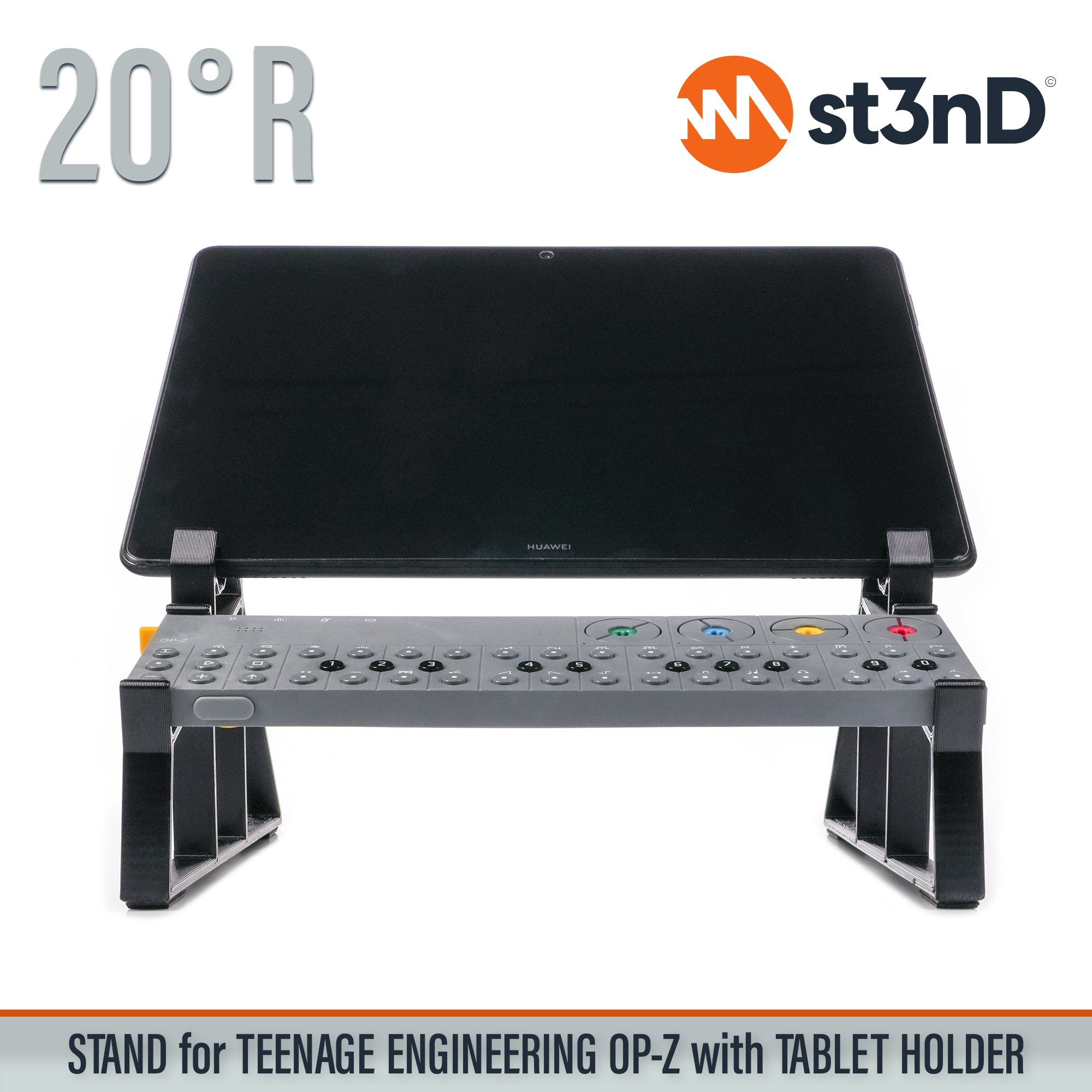 OP-Z portable st3nD stable stand strong sturdy TE OP-Z Teenage Engineering tilted tablet holder tablet stand