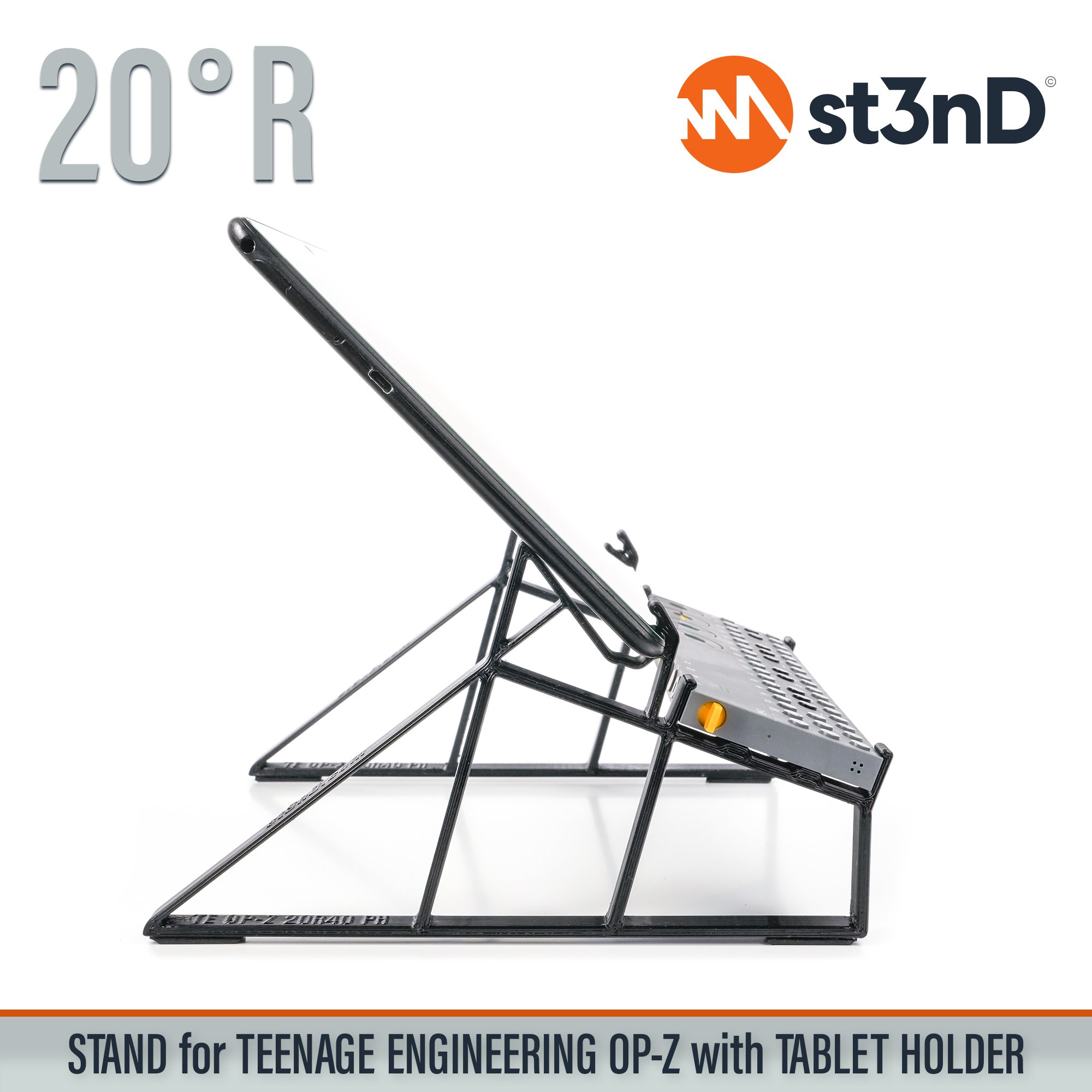 OP-Z portable st3nD stable stand strong sturdy TE OP-Z Teenage Engineering tilted tablet holder tablet stand