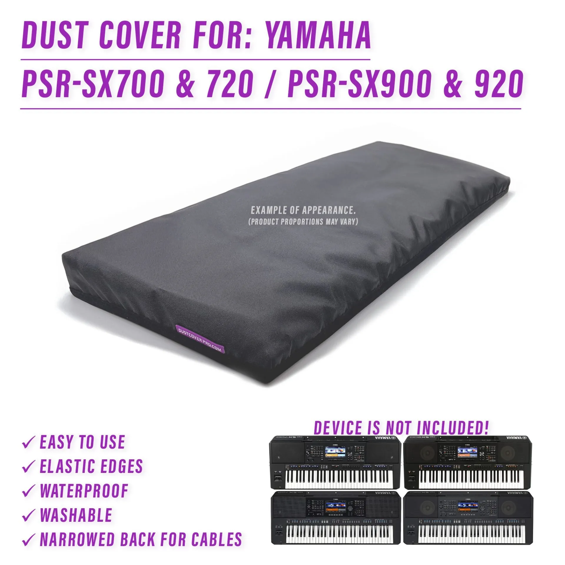 dust cover dustcover dustcoverpro elastic PSR-SX700 PSR-SX900 synth protection water resistant waterproof yamaha YAMAHA PSR-SX700 YAMAHA PSR-SX900 sx720 sx920