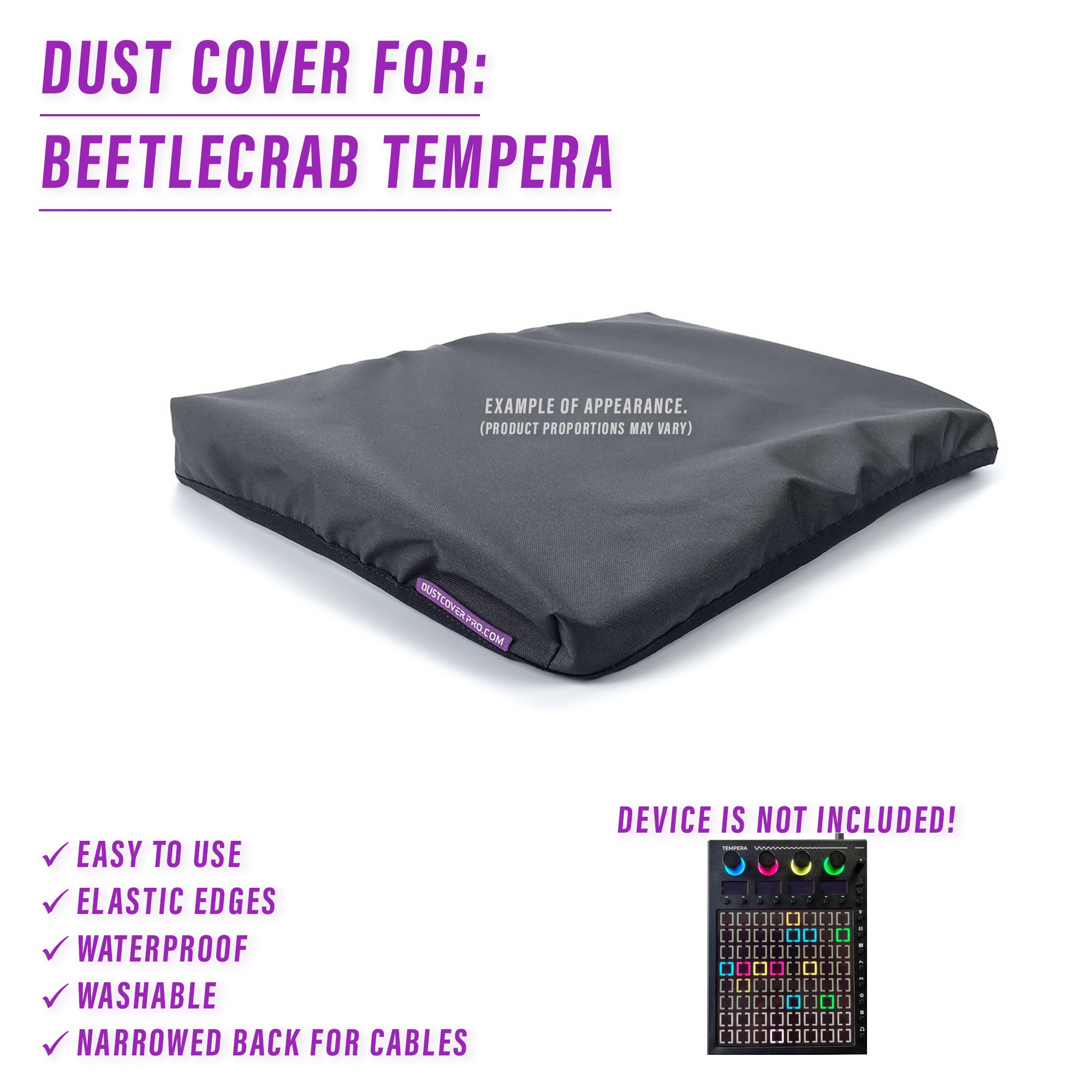 BEETLECRAB AUDIO dust cover dustcover dustcoverpro elastic synth synth protection water resistant waterproof BEETLECRAB TEMPERA granular synth