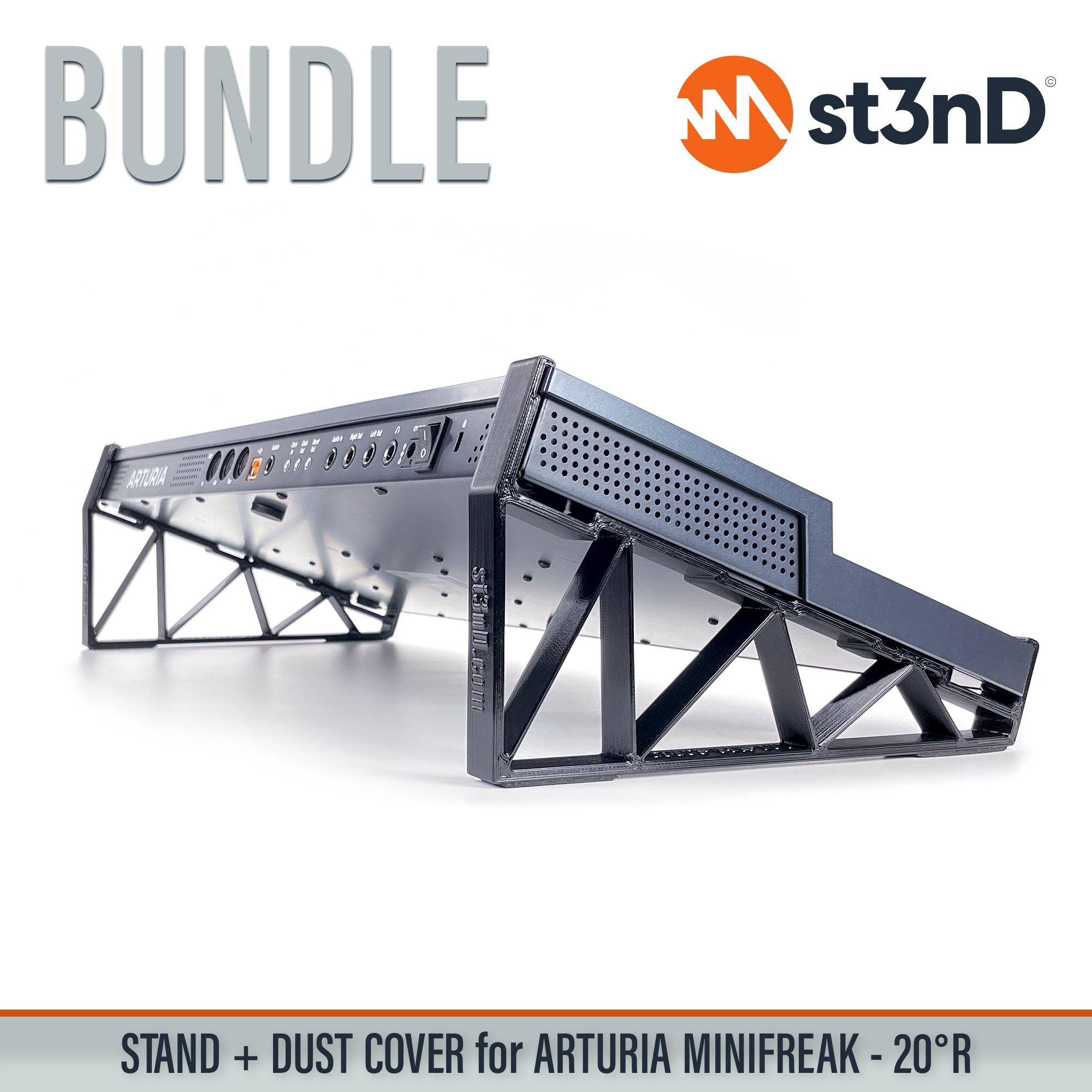 Bundle Offer daw controller dust cover Dust Cover Pro dustcoverpro portable st3nD st3nd bundle stable stand strong sturdy tilted ARTURIA MINIFREAK ARTURIA MINIFREAK synth synth accessories