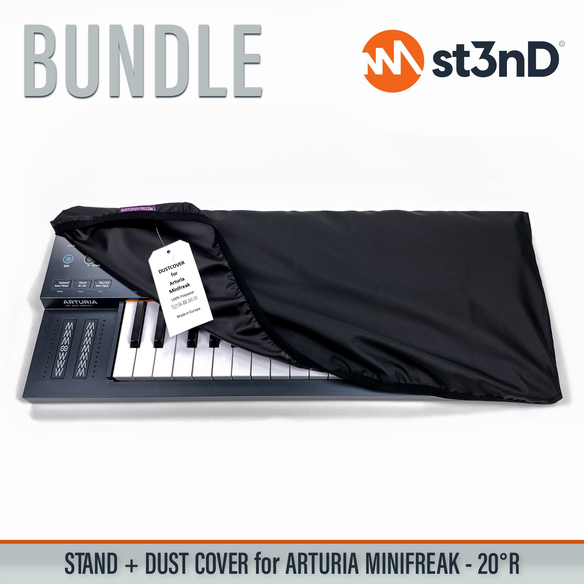 Bundle Offer daw controller dust cover Dust Cover Pro dustcoverpro portable st3nD st3nd bundle stable stand strong sturdy tilted ARTURIA MINIFREAK ARTURIA MINIFREAK synth synth accessories