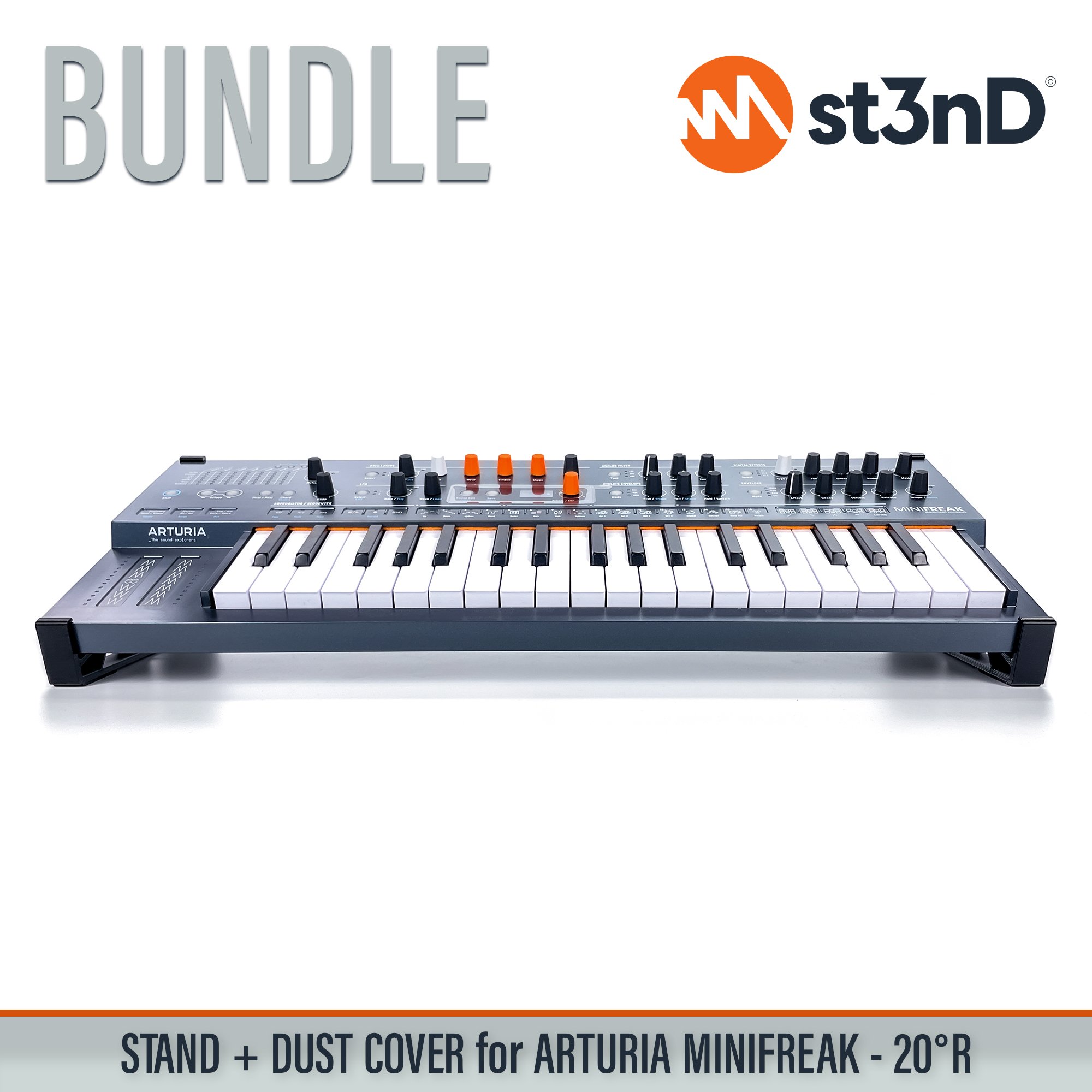 Bundle Offer daw controller dust cover Dust Cover Pro dustcoverpro portable st3nD st3nd bundle stable stand strong sturdy tilted ARTURIA MINIFREAK ARTURIA MINIFREAK synth synth accessories