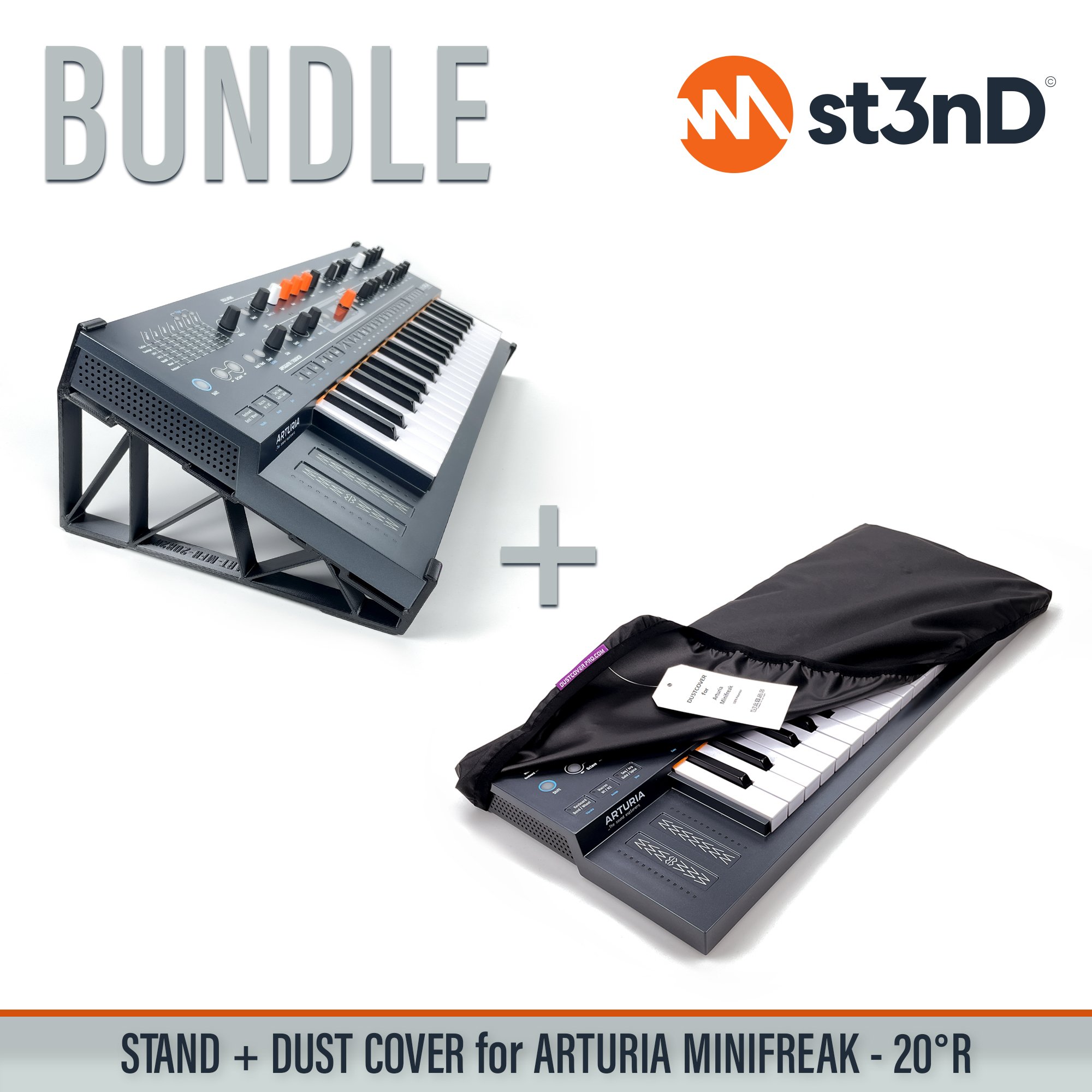 Bundle Offer daw controller dust cover Dust Cover Pro dustcoverpro portable st3nD st3nd bundle stable stand strong sturdy tilted ARTURIA MINIFREAK ARTURIA MINIFREAK synth synth accessories