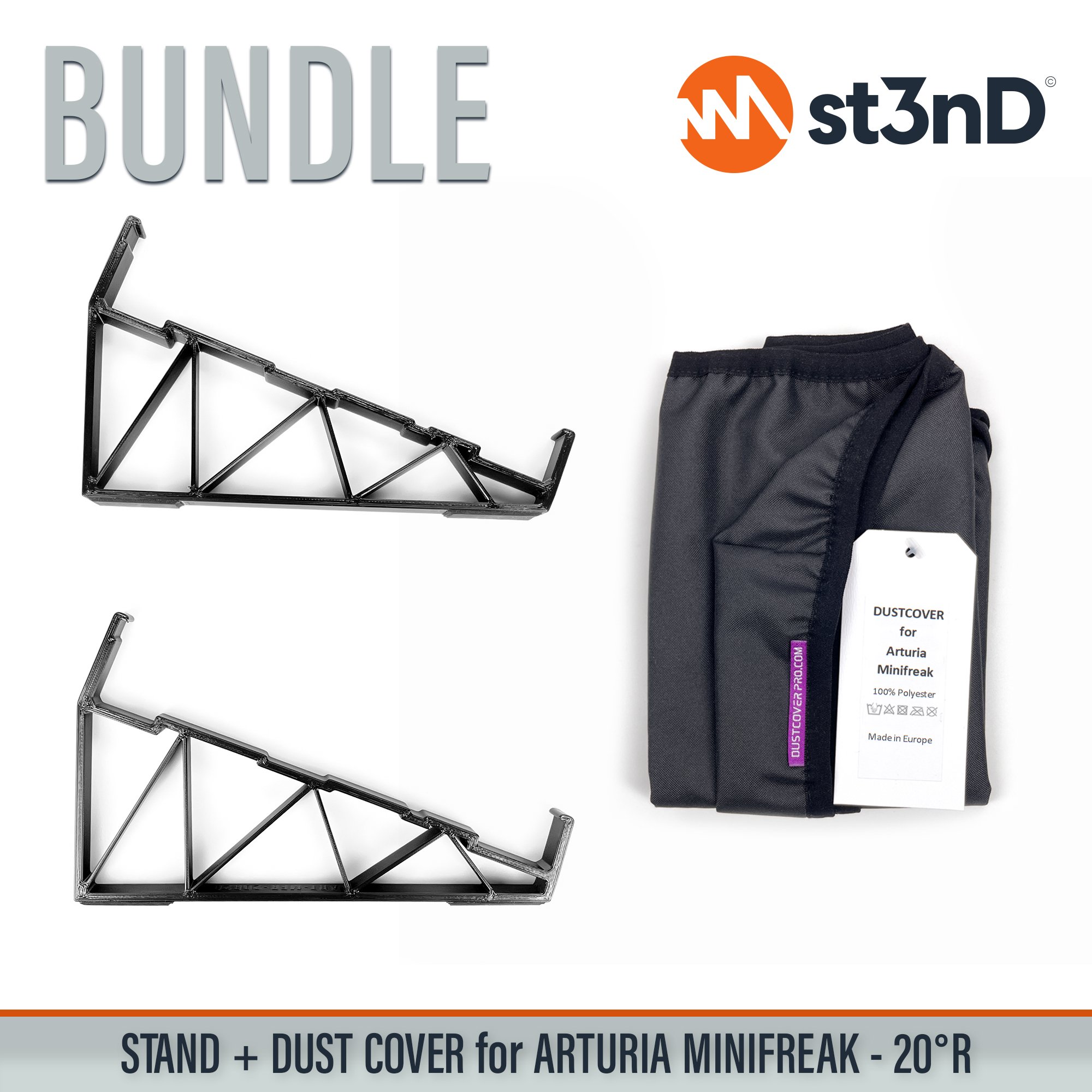 Bundle Offer daw controller dust cover Dust Cover Pro dustcoverpro portable st3nD st3nd bundle stable stand strong sturdy tilted ARTURIA MINIFREAK ARTURIA MINIFREAK synth synth accessories